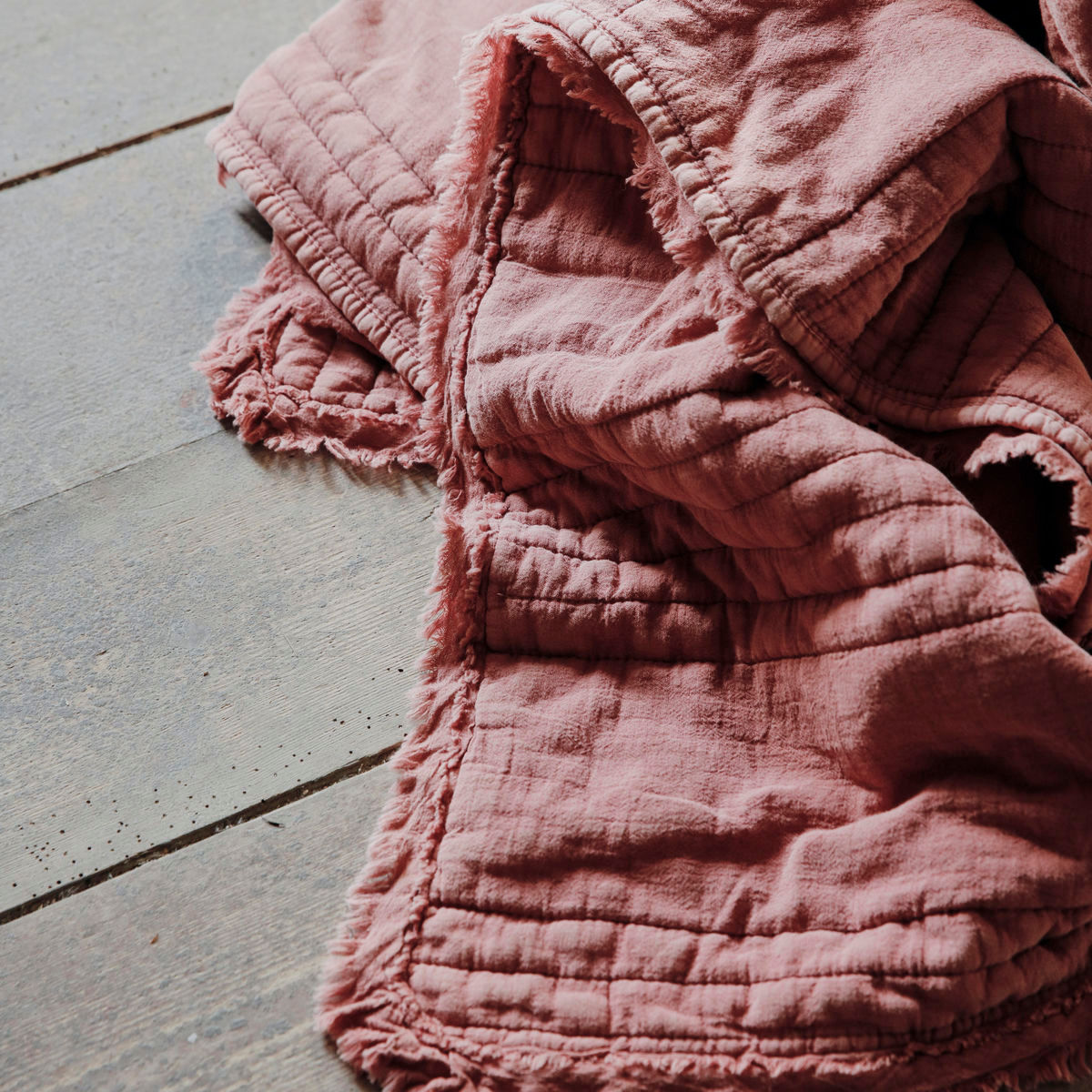 [product_category]-House Doctor Quilt, HDRuffle, Dusty berry-House Doctor-5707644839939-261130001-HOU-4