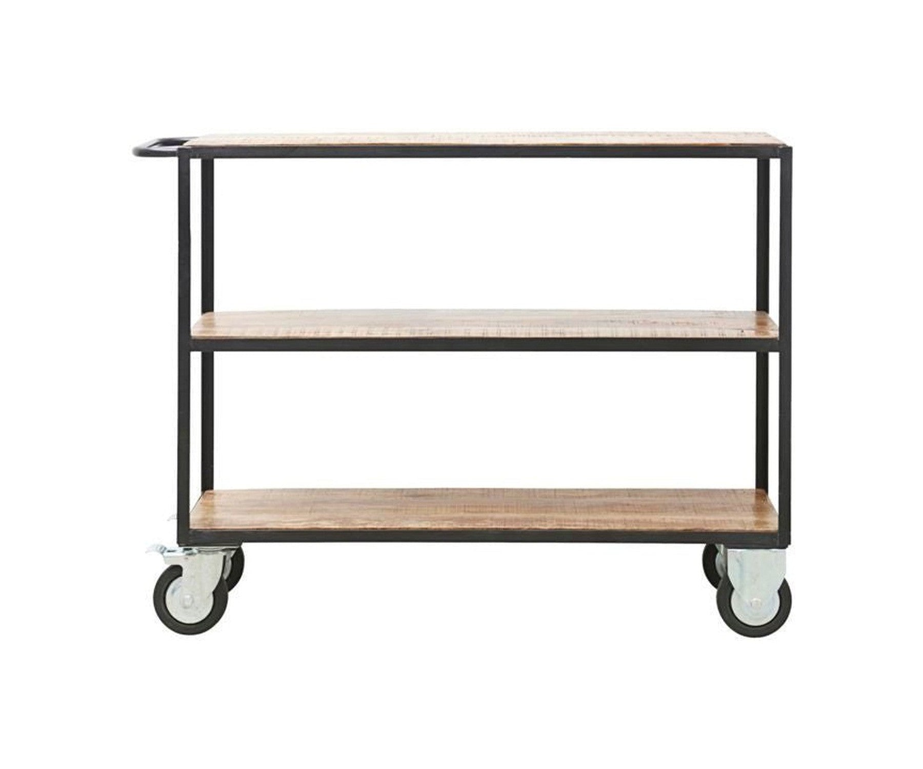 House Doctor Shelving unit w. 4 wheels, Black/Wood