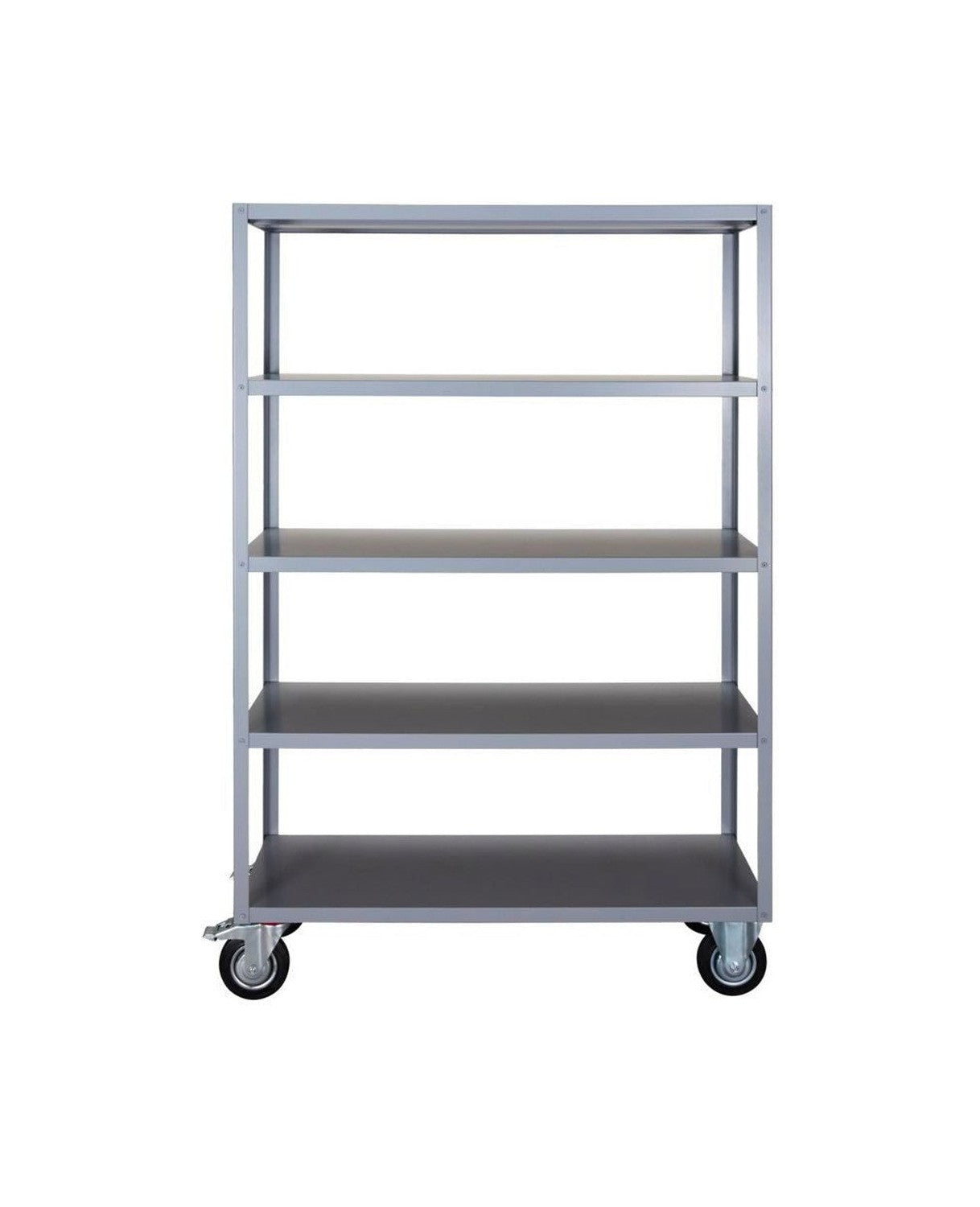 Unidad de estantería de doctor de la casa w. 4 ruedas, hdtrolley, gris