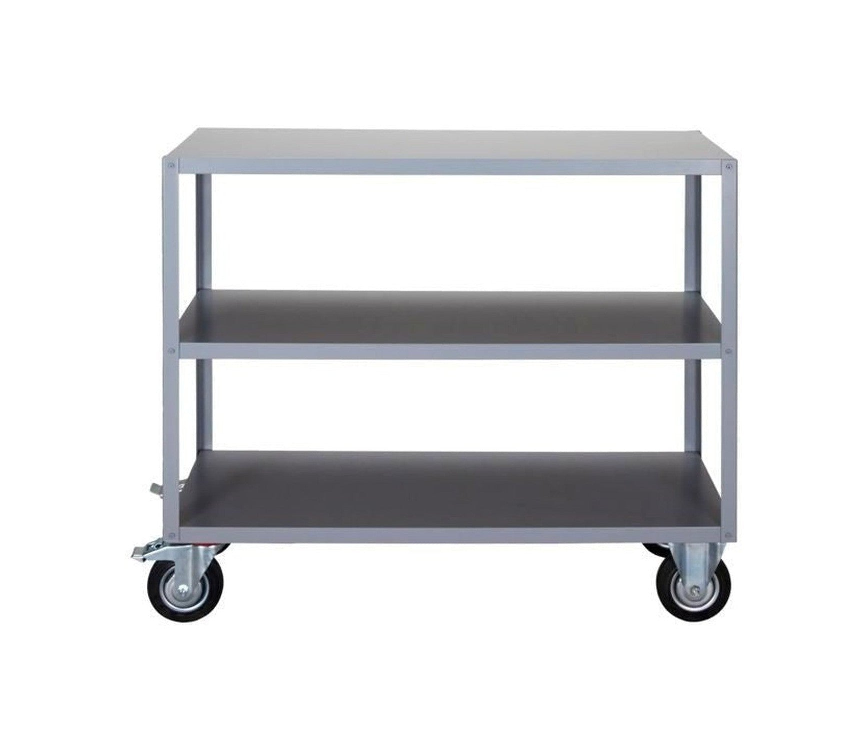 Unidad de estantería de doctor de la casa w. 4 ruedas, hdtrolley, gris