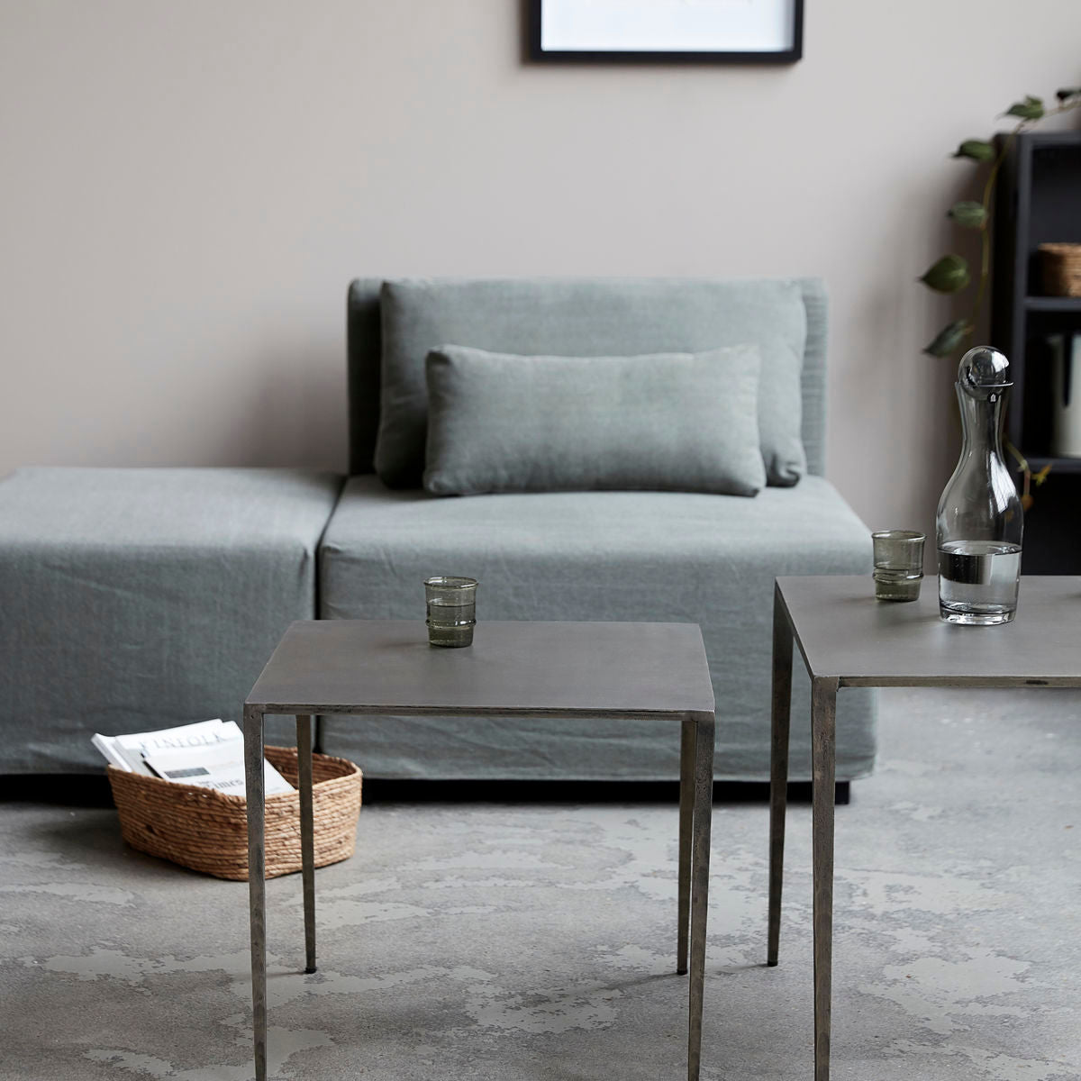 [product_category]-House Doctor Side table, HDRanchi, Antique grey-House Doctor-5707644702455-212490201-HOU-2