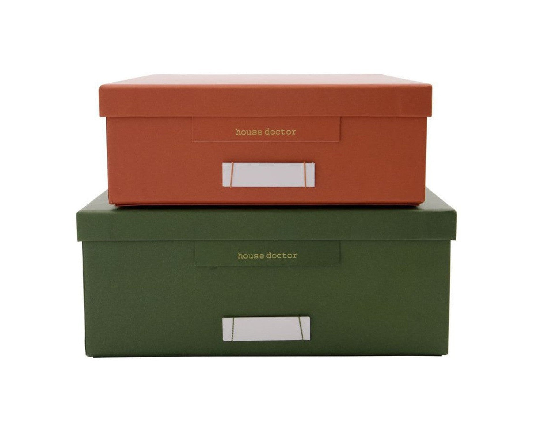 House Doctor Storage Boxes, Hdkeep, Green/Orange