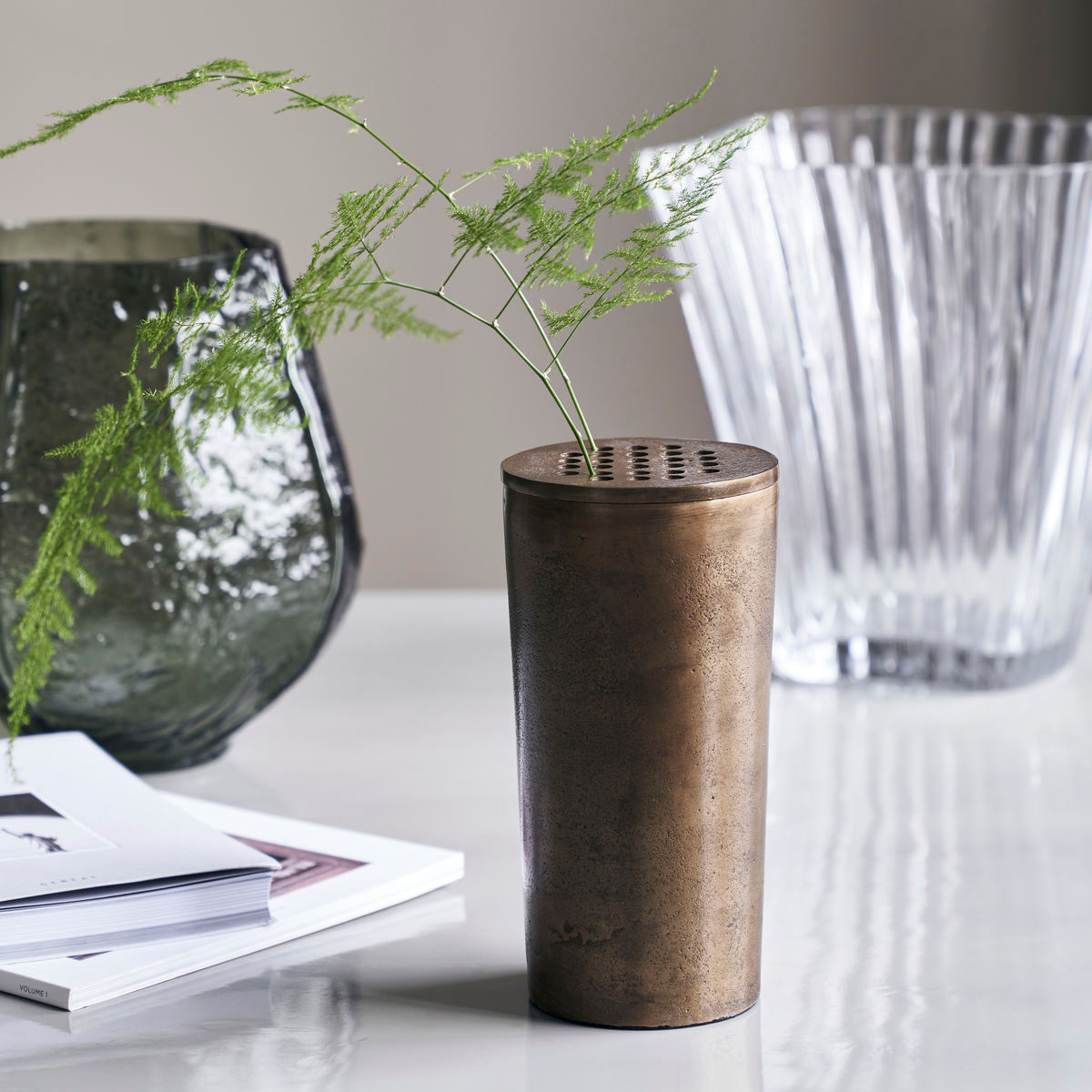 [product_category]-House Doctor Vase, HDFlow, Antique brass-House Doctor-5707644829633-211151024-HOU-3