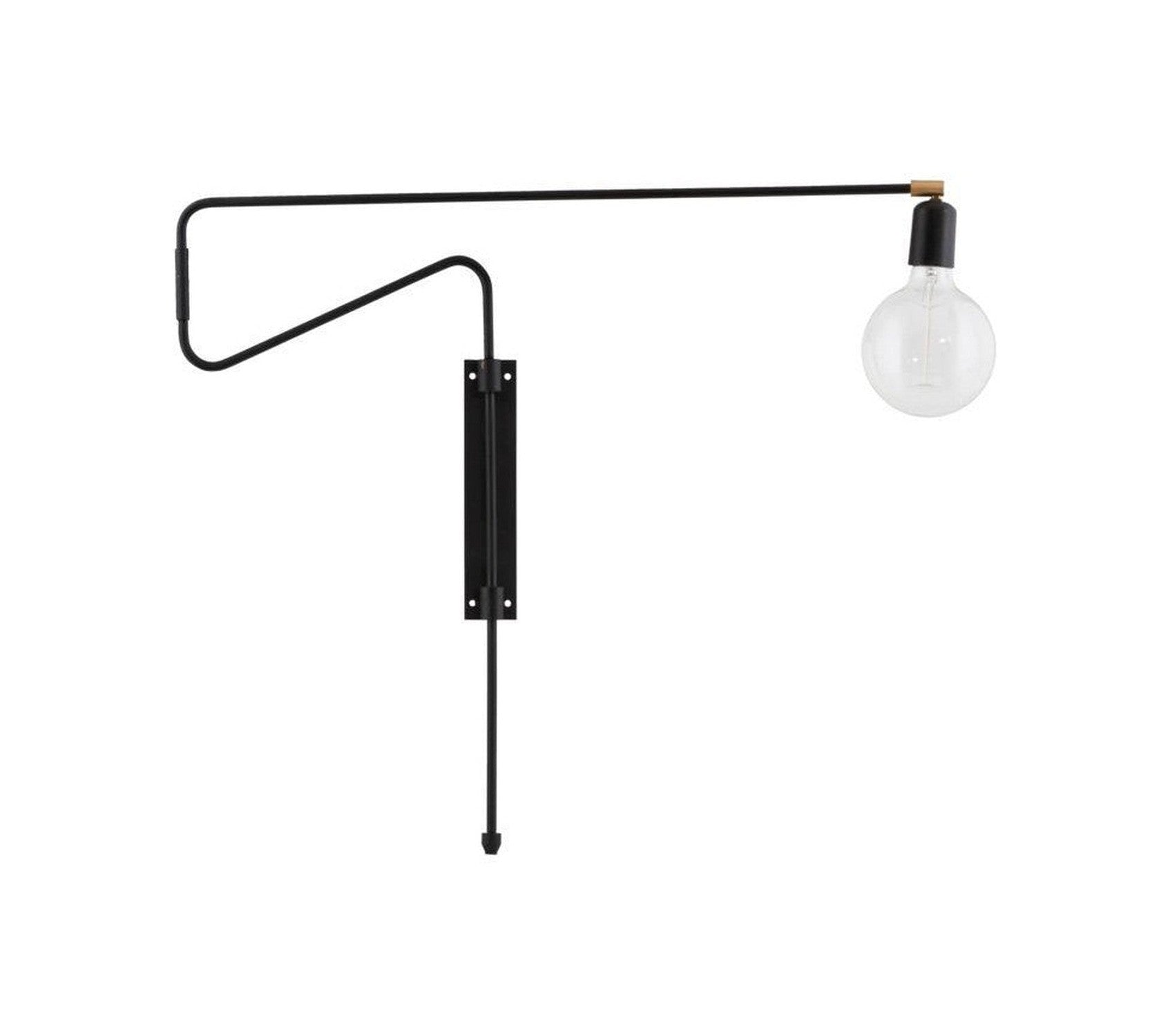 Lampe murale de la maison Doctor, Hdswing, noir