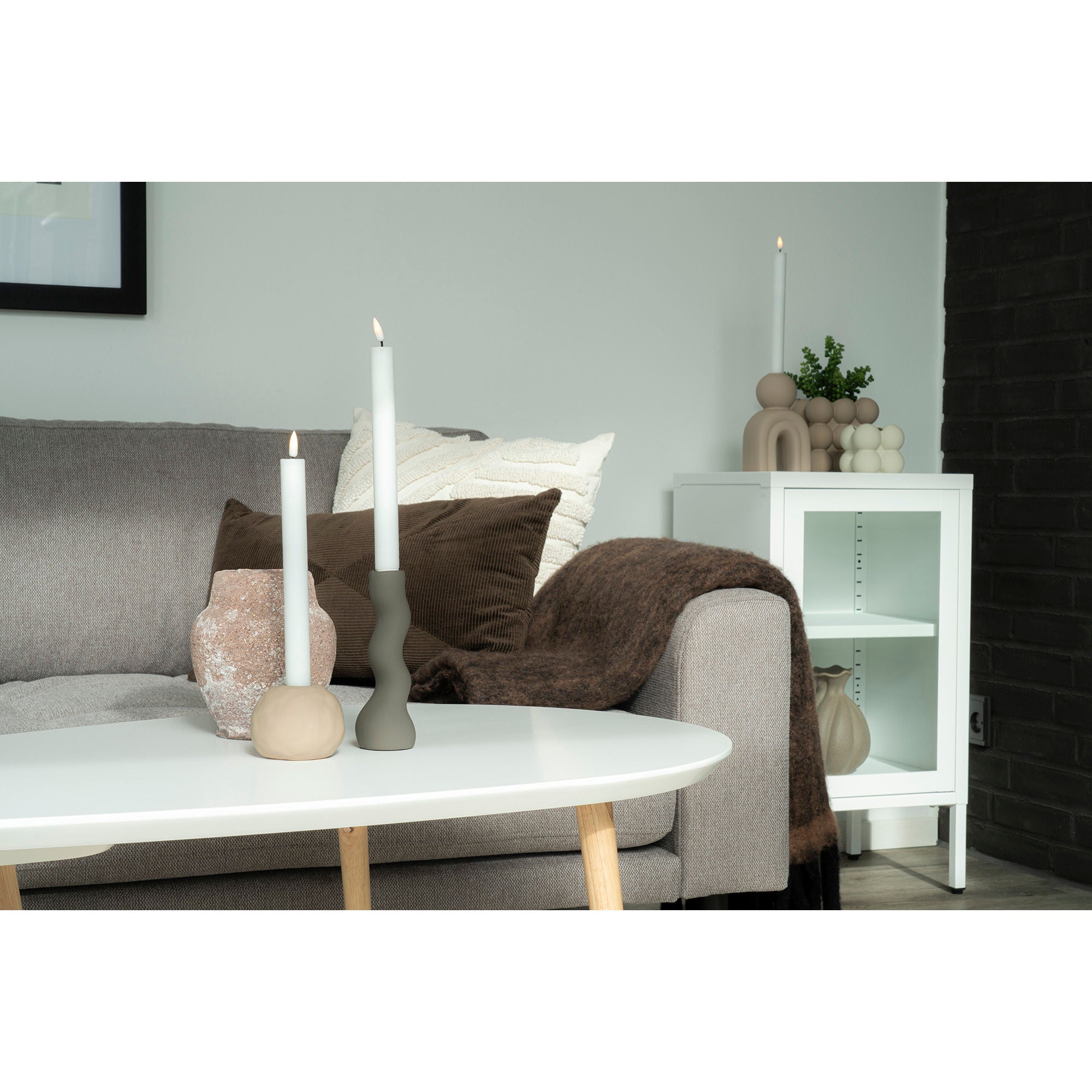 House Nordic Albany Cushion, Hvid, 45x45 Cm
