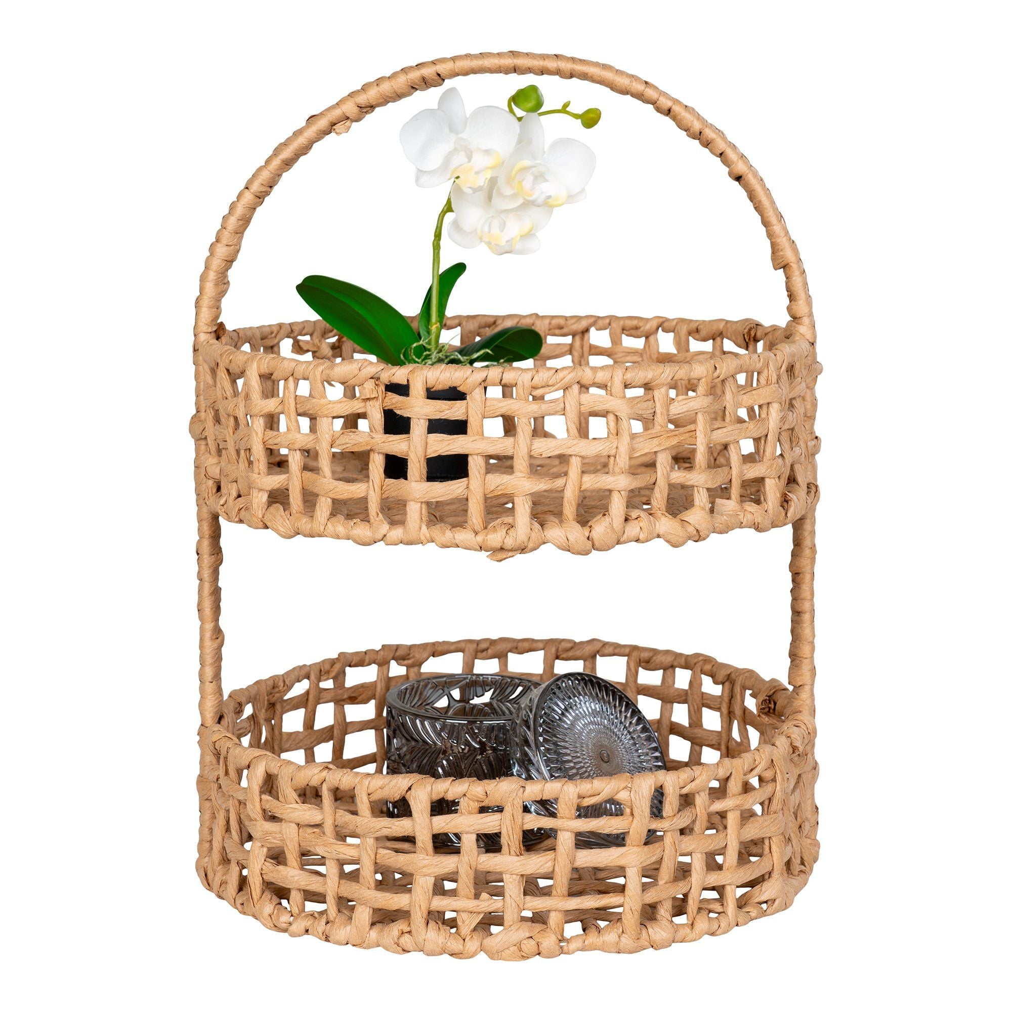 House Nordic Anadia Tray, Paper, Natural, ø29x39 Cm