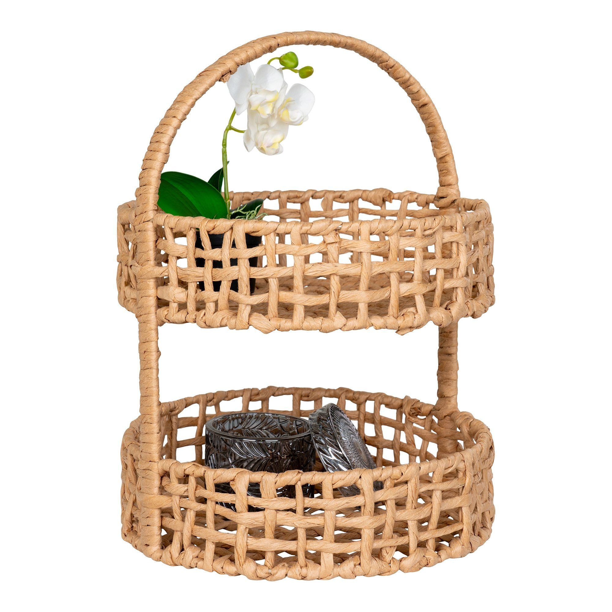 House Nordic Anadia Tray, Paper, Natural, ø29x39 Cm