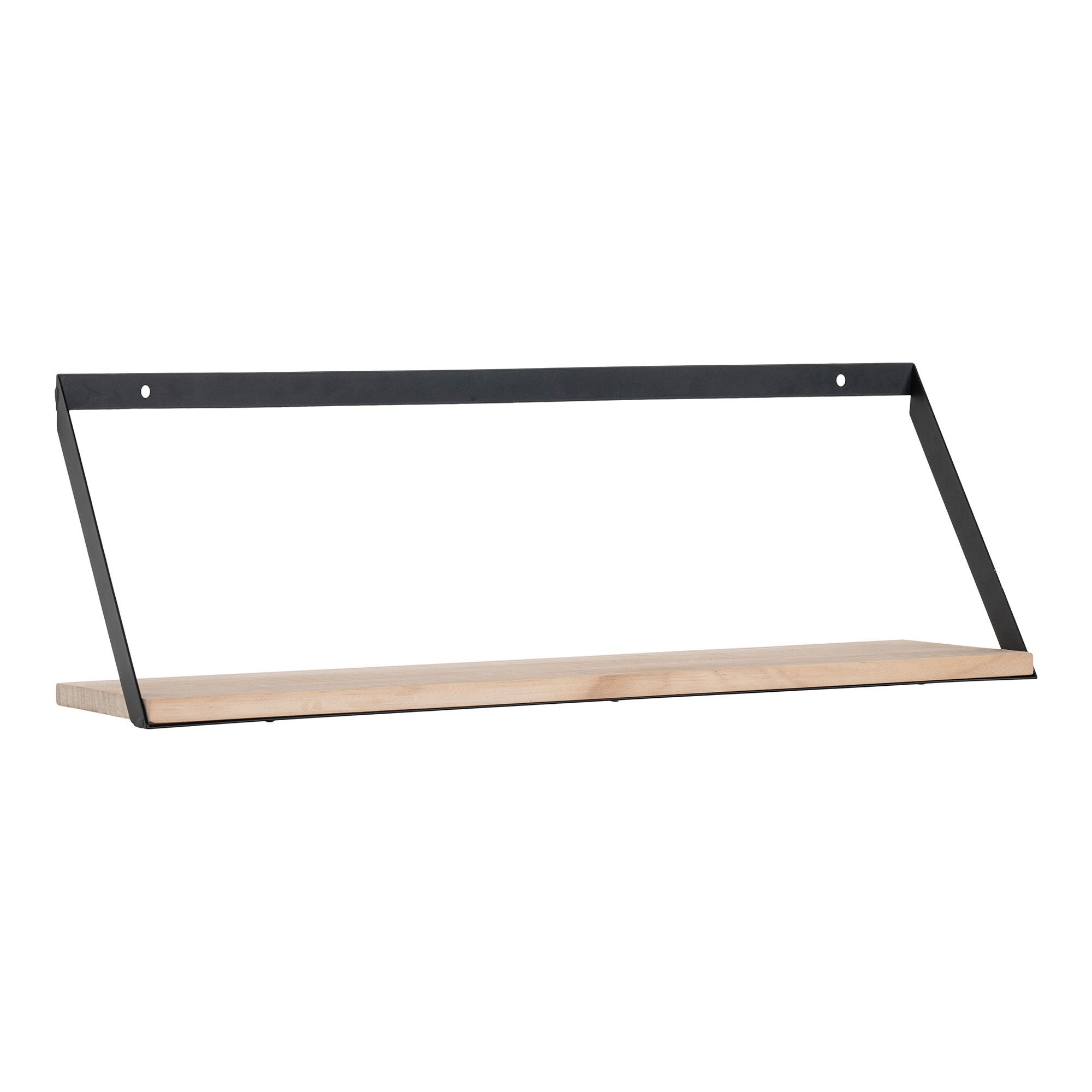 House Nordic Basel Shelf, Steel, Pinewood, 55x14x18 Cm