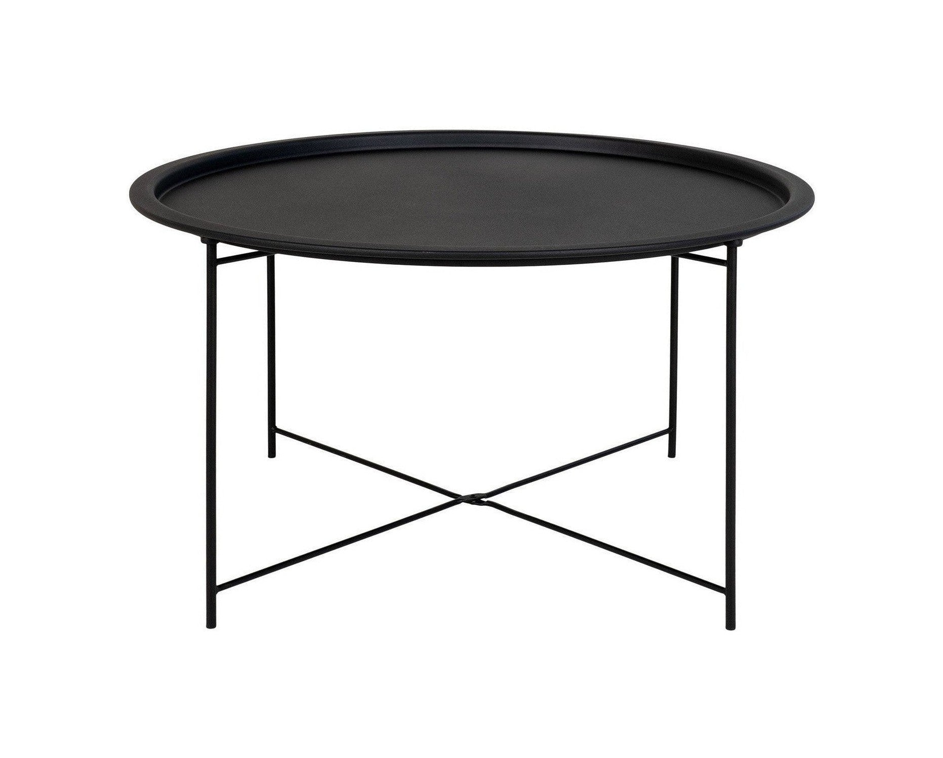 House Nordic Bastia Coffee Table In Steel, Black ø75x43 Cm