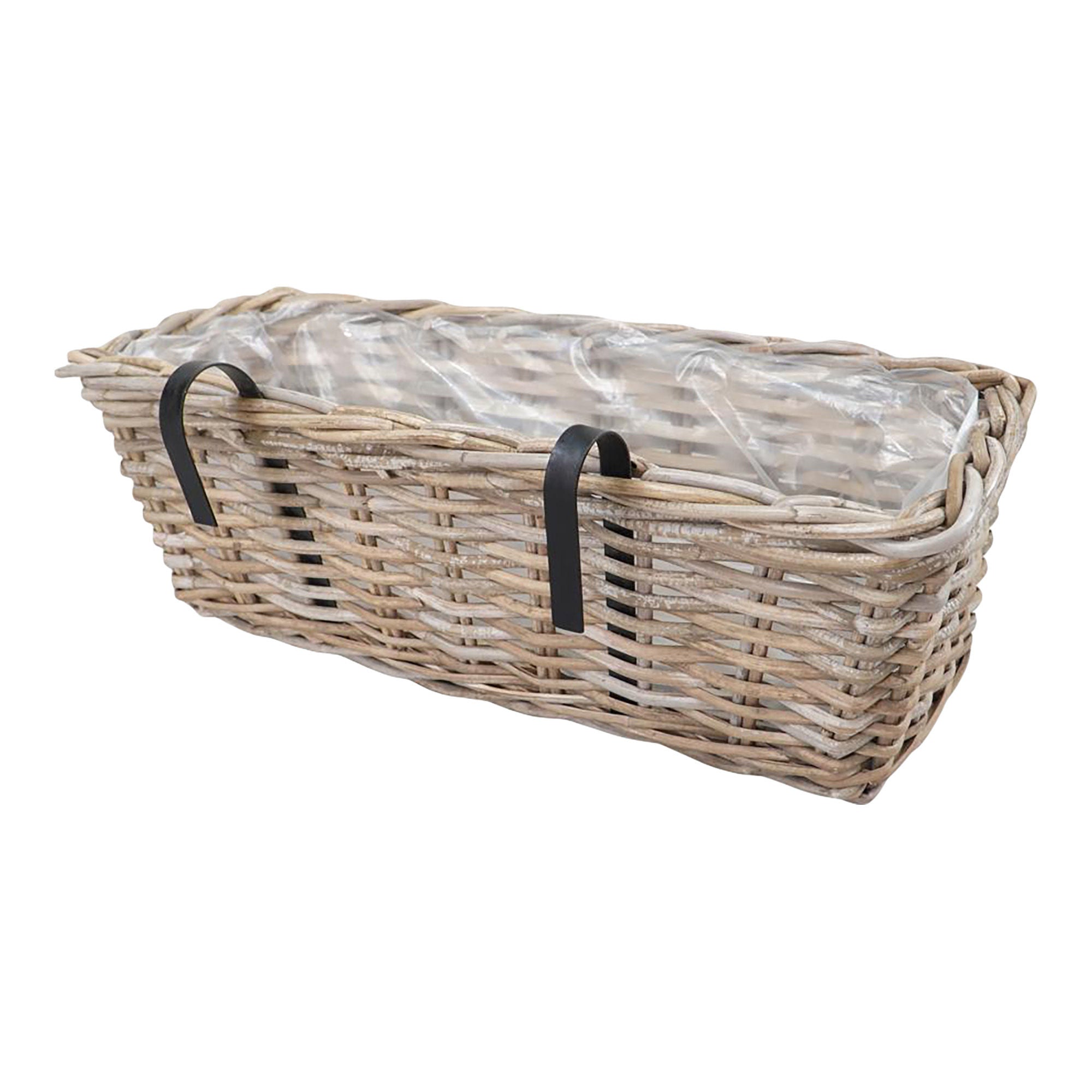 House Nordic Batu Planter With Suspension, Kubu, Natural, 60x20x23 Cm