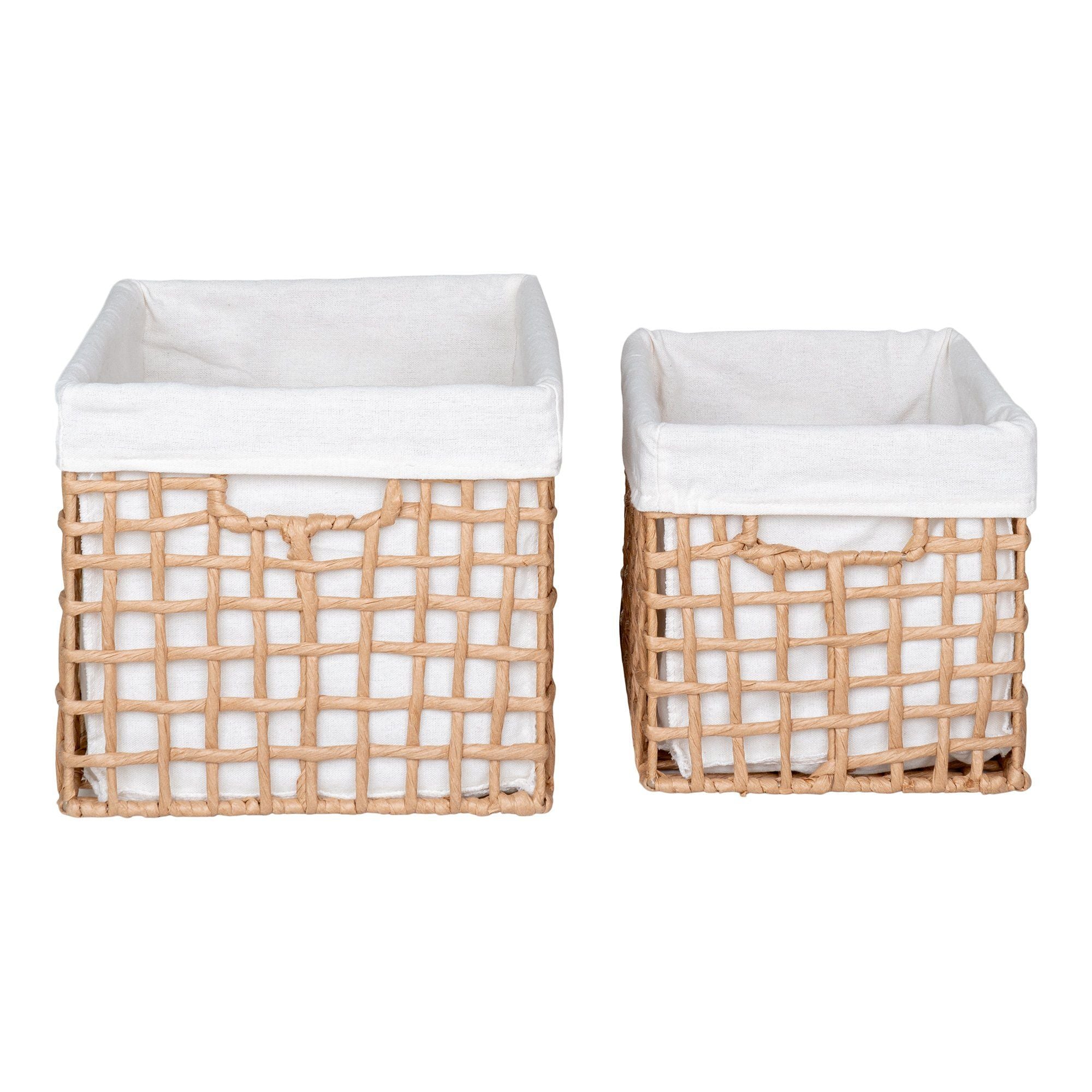 House Nordic Bustelo Baskets, Paper, Natural, Set Of 2
