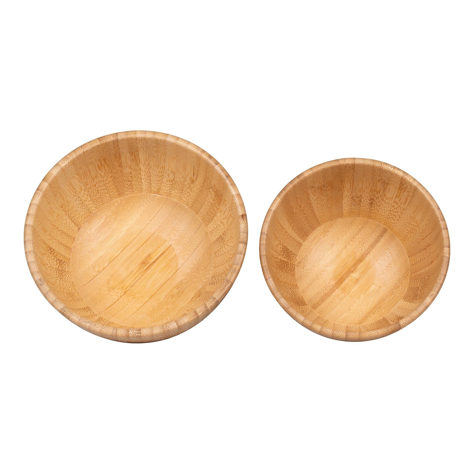 House Nordic Chefalu Bowl, Bamboo, Natural, Set Of 2
