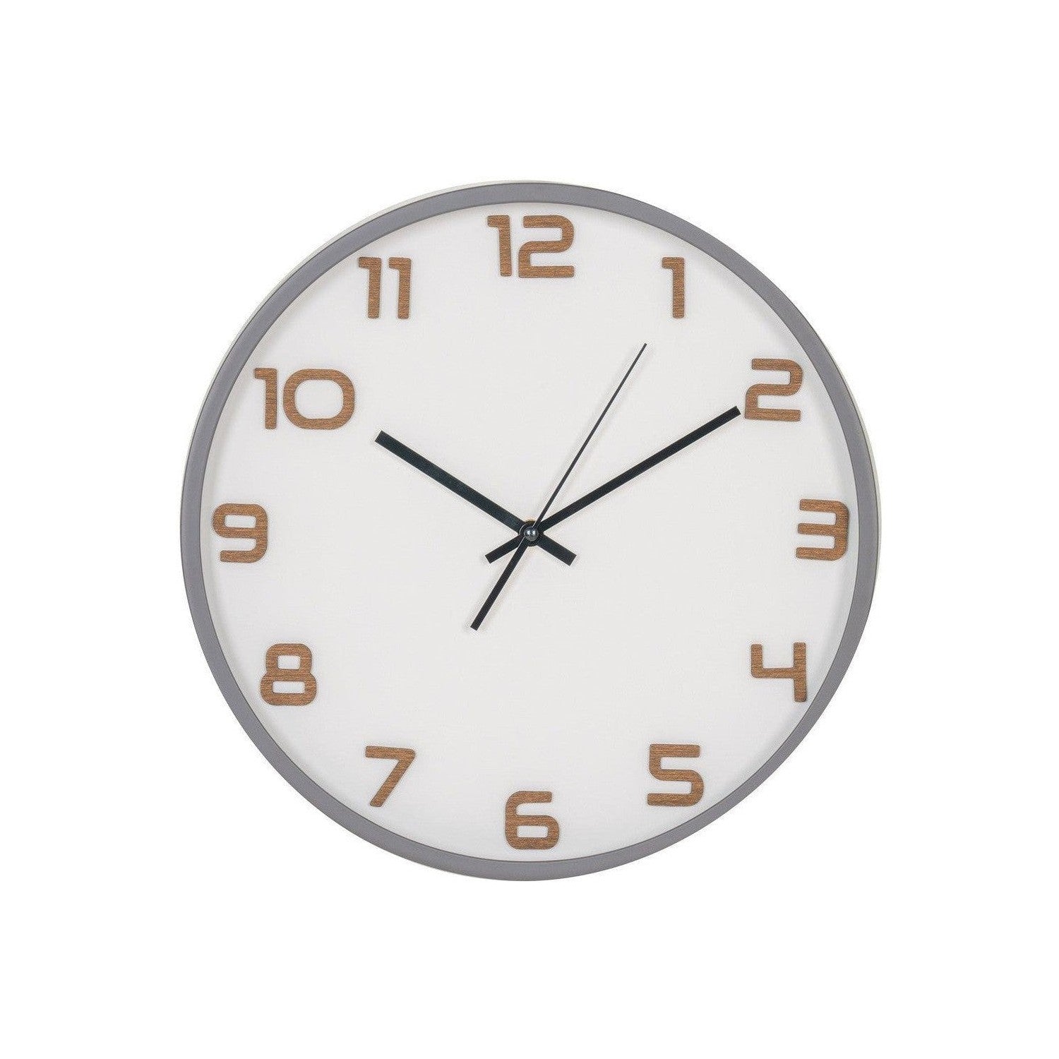 House Nordic Greenwich Wall Clock, Grey, Silent Movement, ø35 Cm