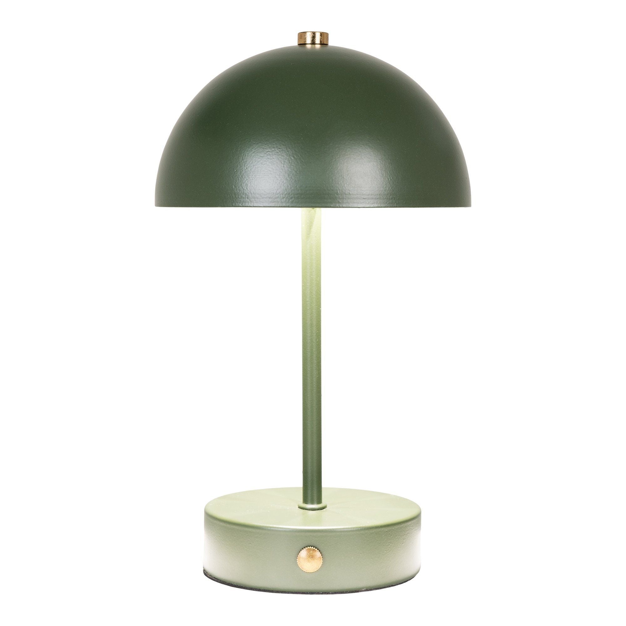 House Nordic Holt Led Table Lamp, Green/Brass, Rechargeable