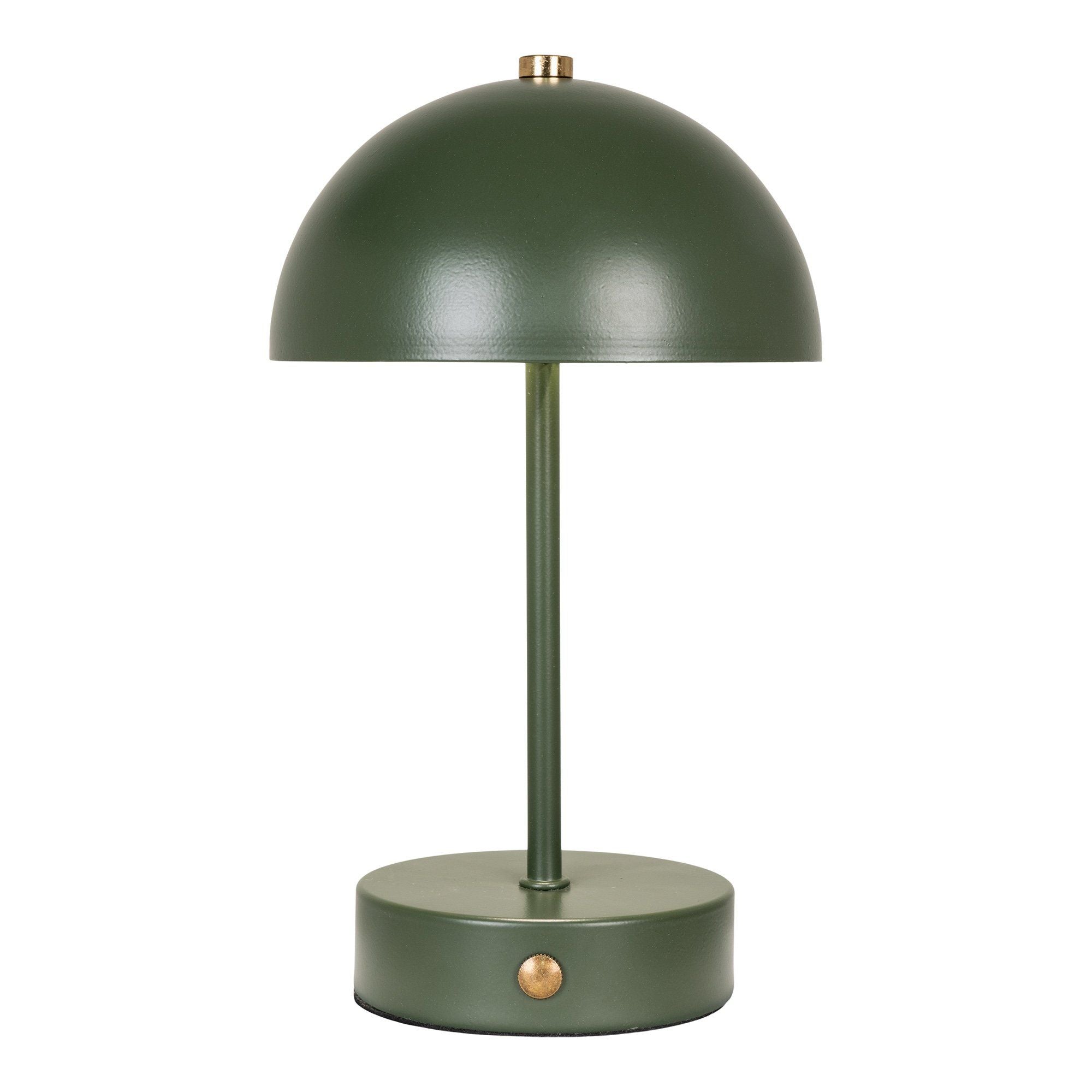 House Nordic Holt Led Table Lamp, Green/Brass, Rechargeable