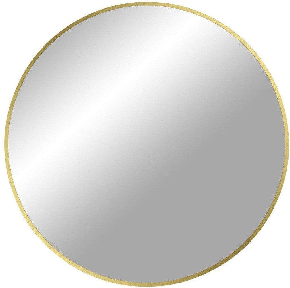 House Nordic Madrid Mirror, Aluminium, Brass Look, ø60 Cm