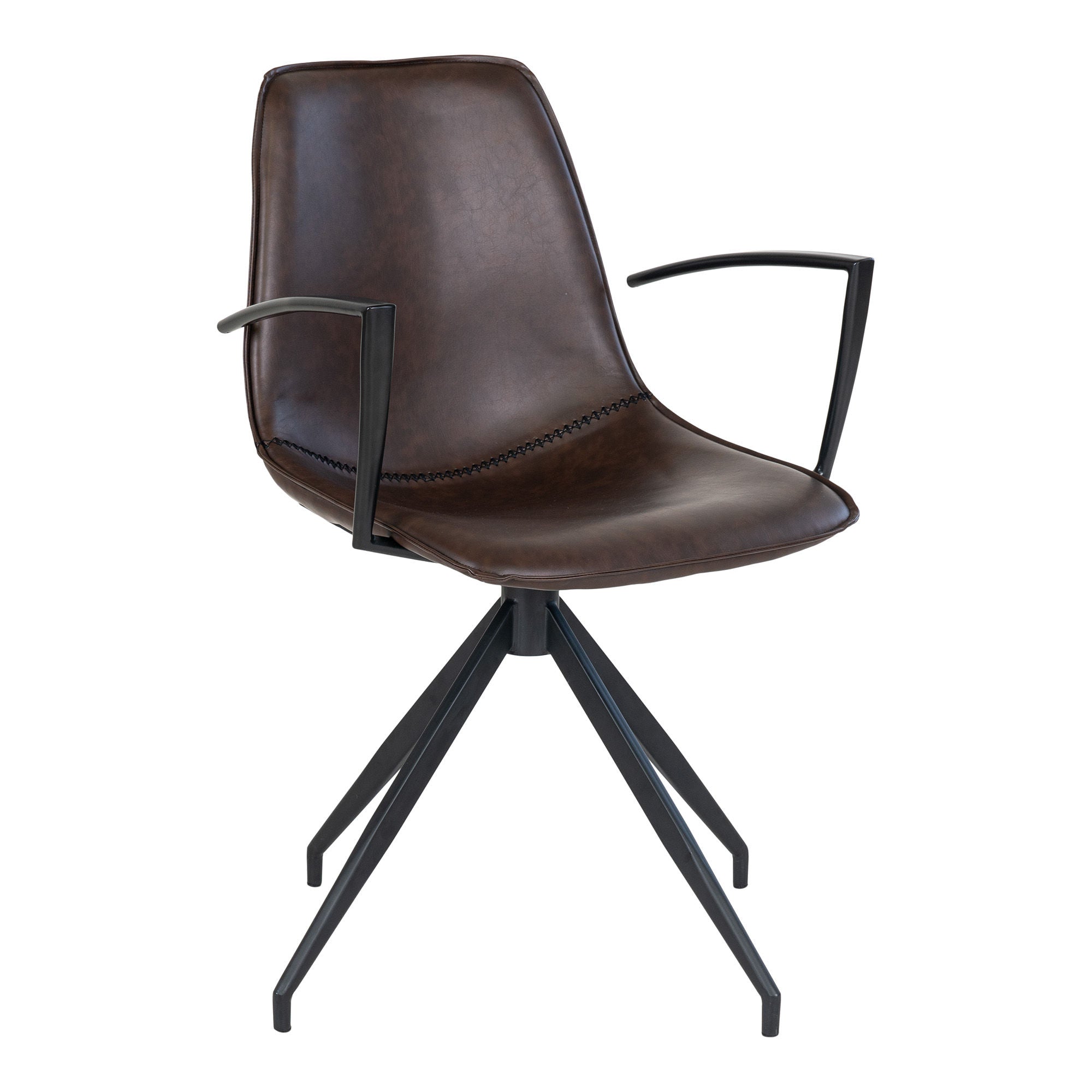 House Nordic Monaco Armrest In Metal For Monaco Dining Table Chair, Black