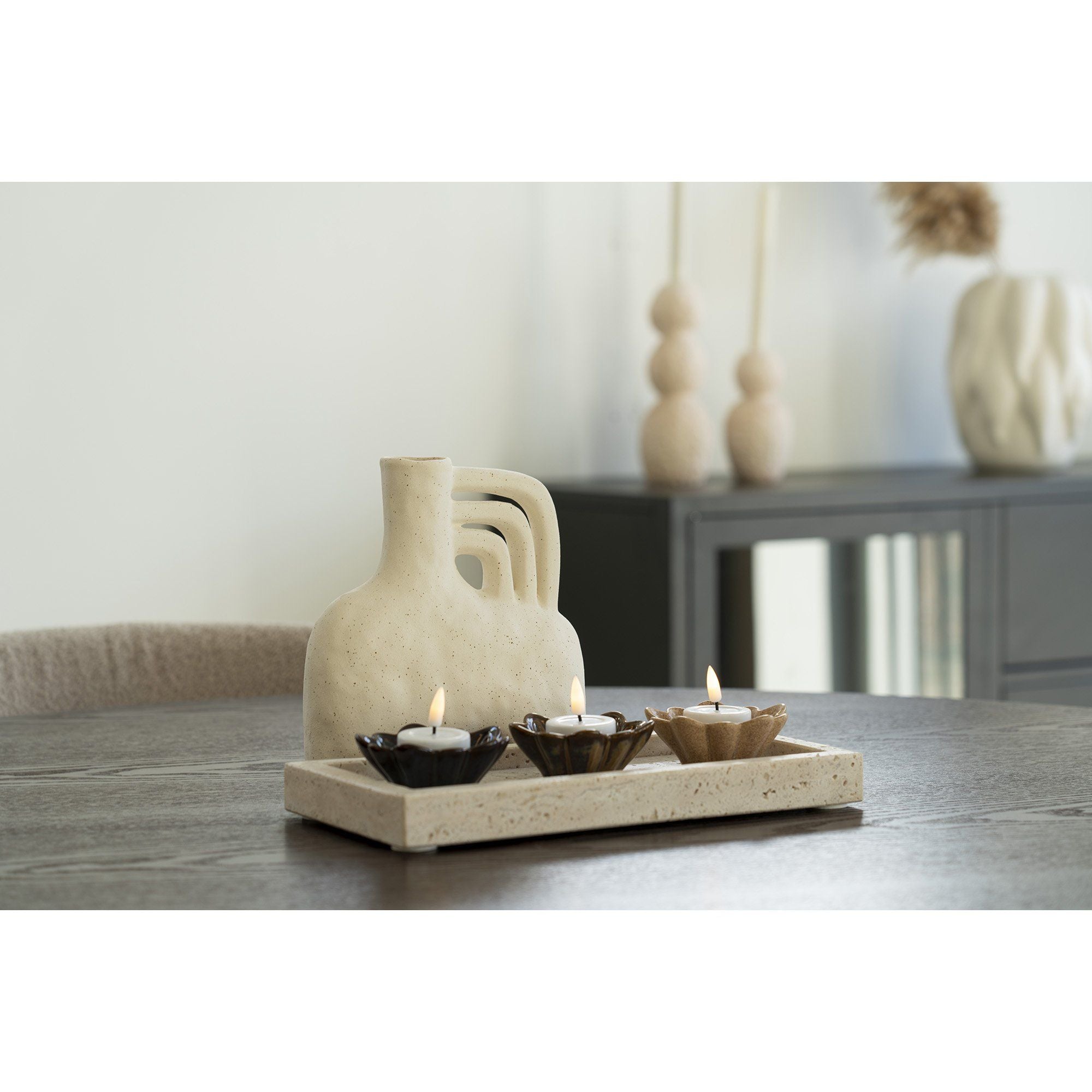 House Nordic Tray, Travertine, Natural, 30,5x15 Cm