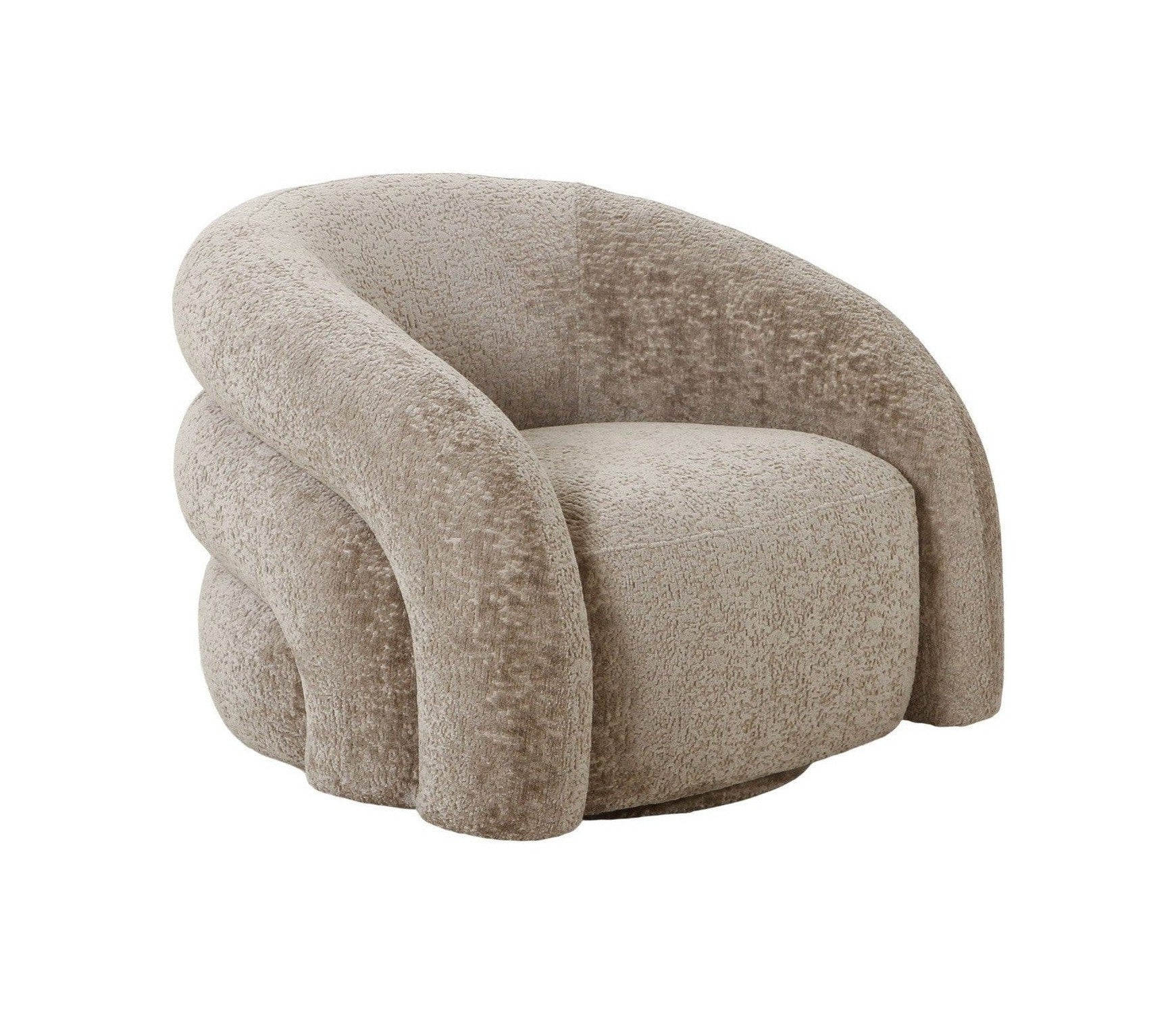 House Nordic Valletta Lounge Chair With Swivel Function, Natural, Hn1251