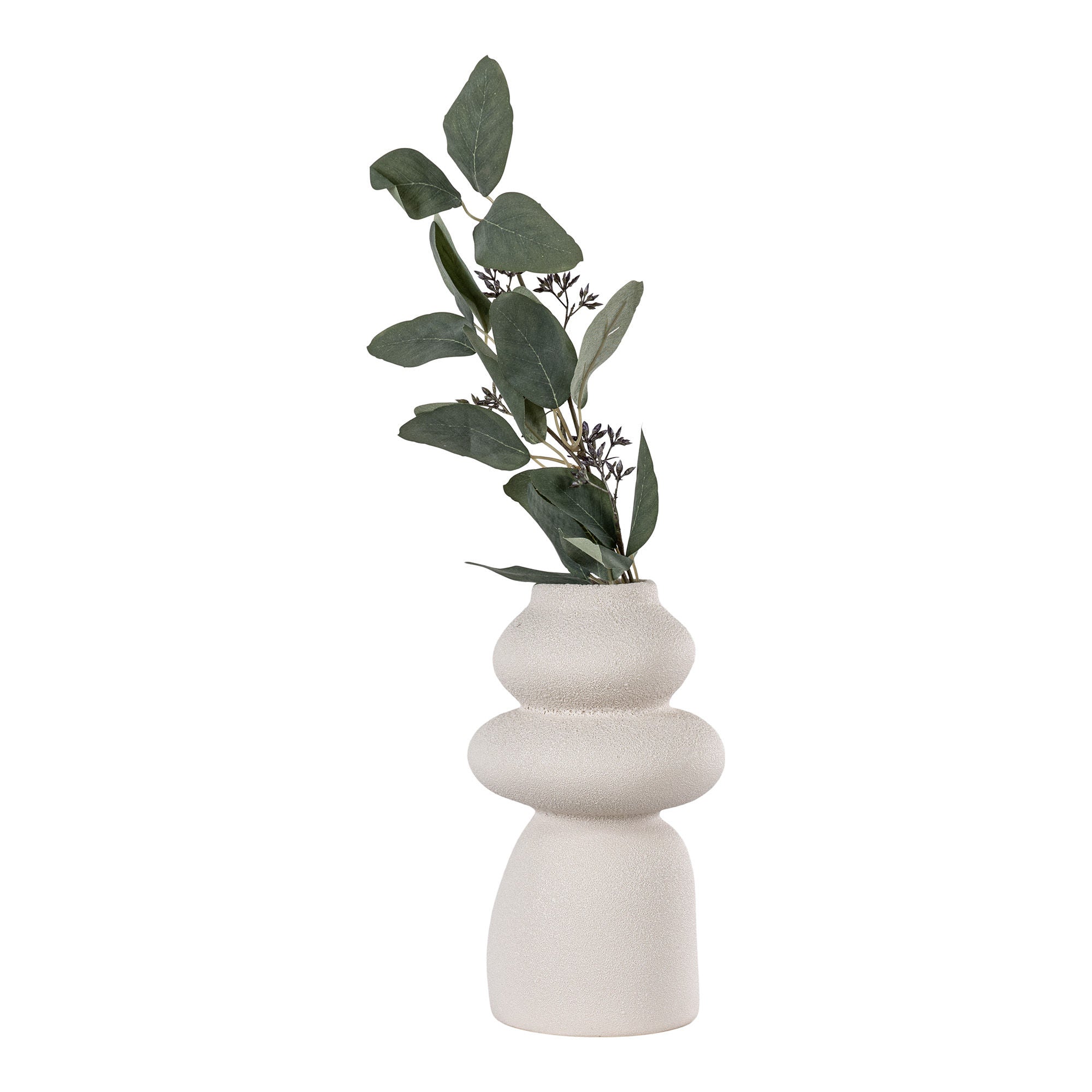 House Nordic Vase, Ceramic, Beige, ø14,5x26,5 Cm