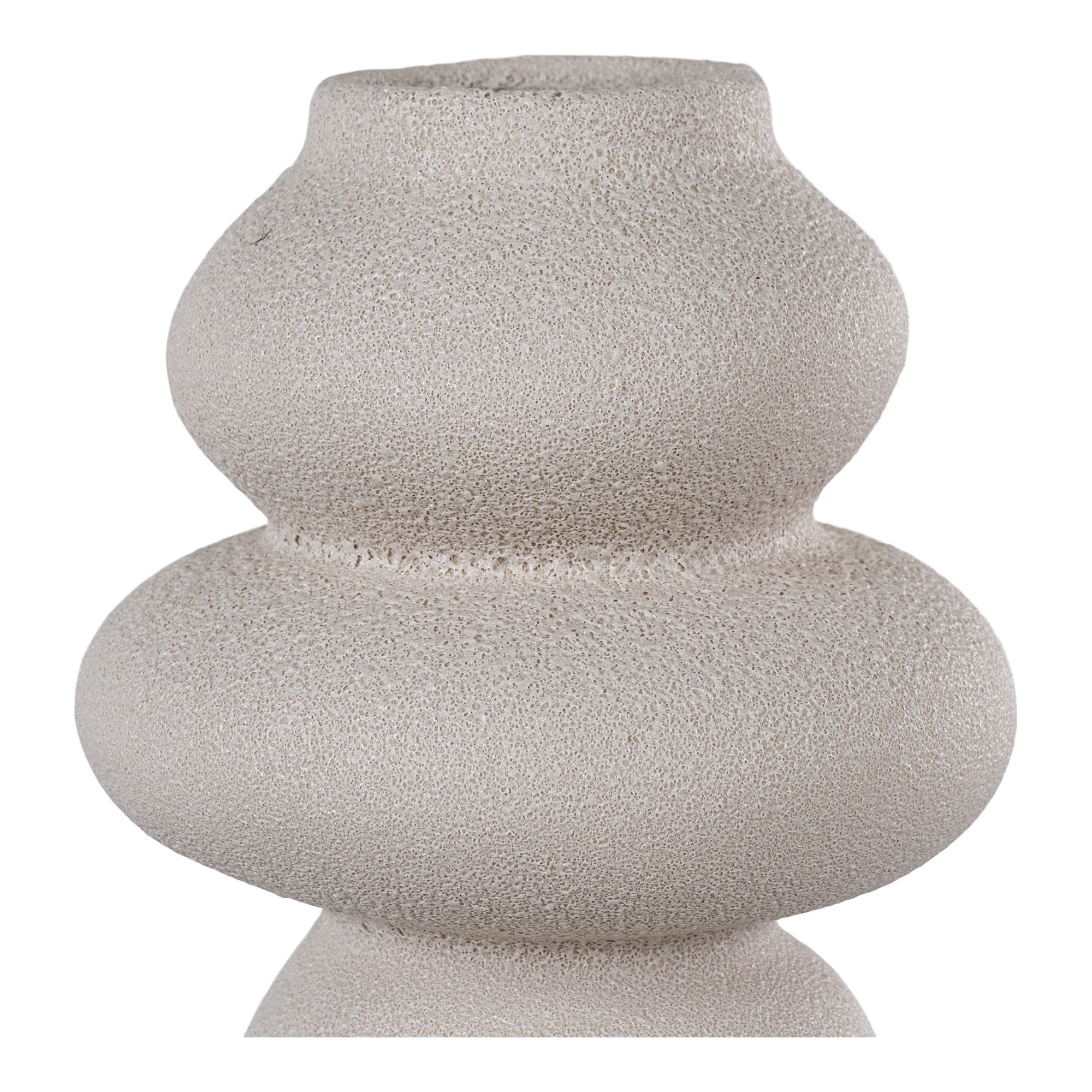 House Nordic Vase, Ceramic, Beige, ø14,5x26,5 Cm