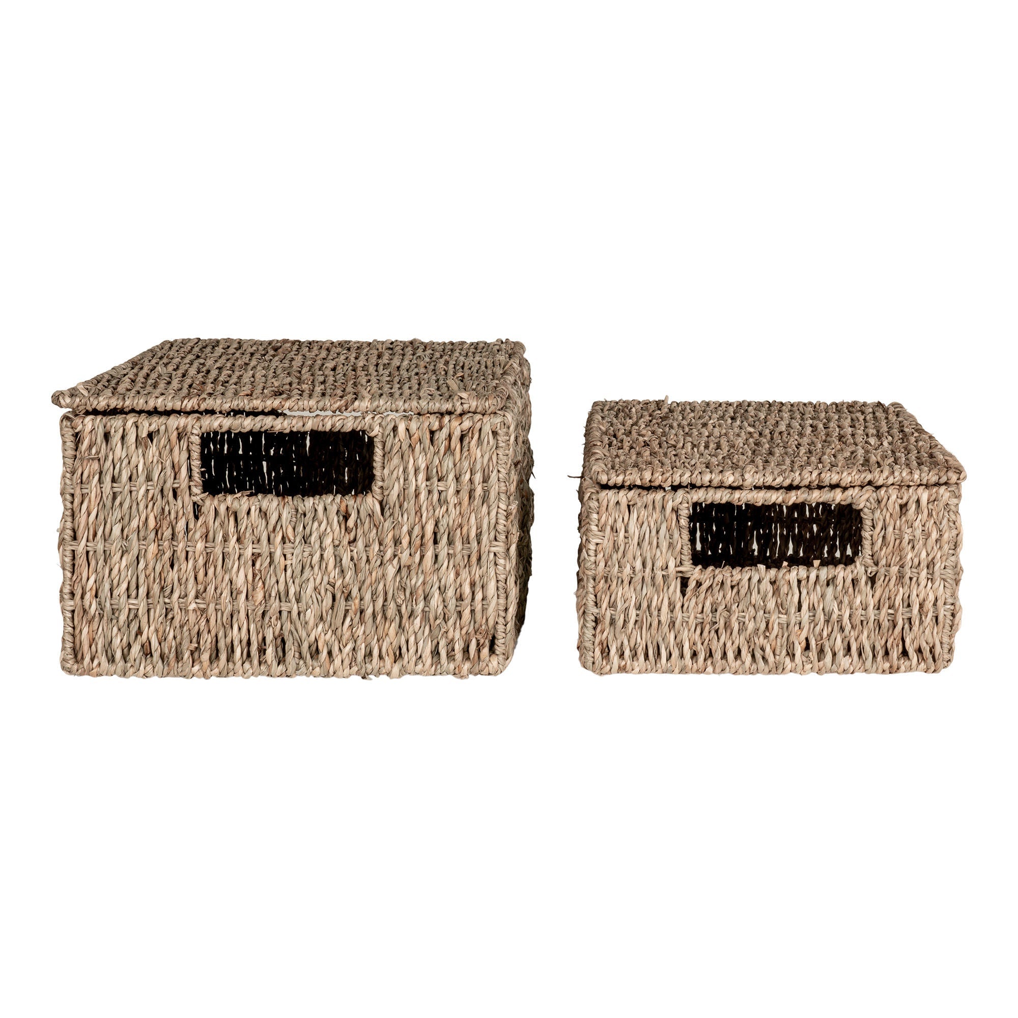 House Nordic Venoso Baskets, Seagrass, Natural Set Of 2