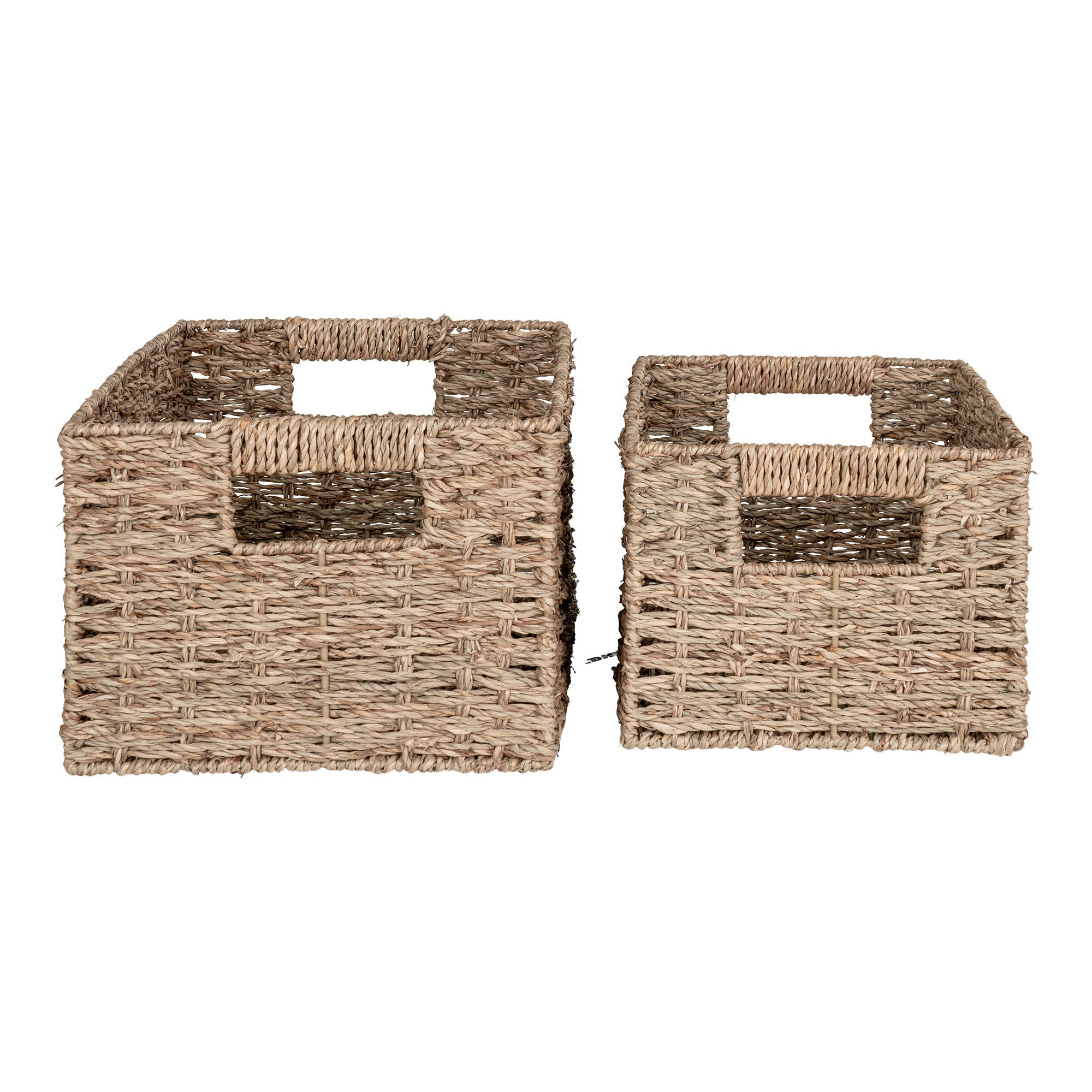 House Nordic Venoso Baskets, Seagrass, Natural, Set Of 2
