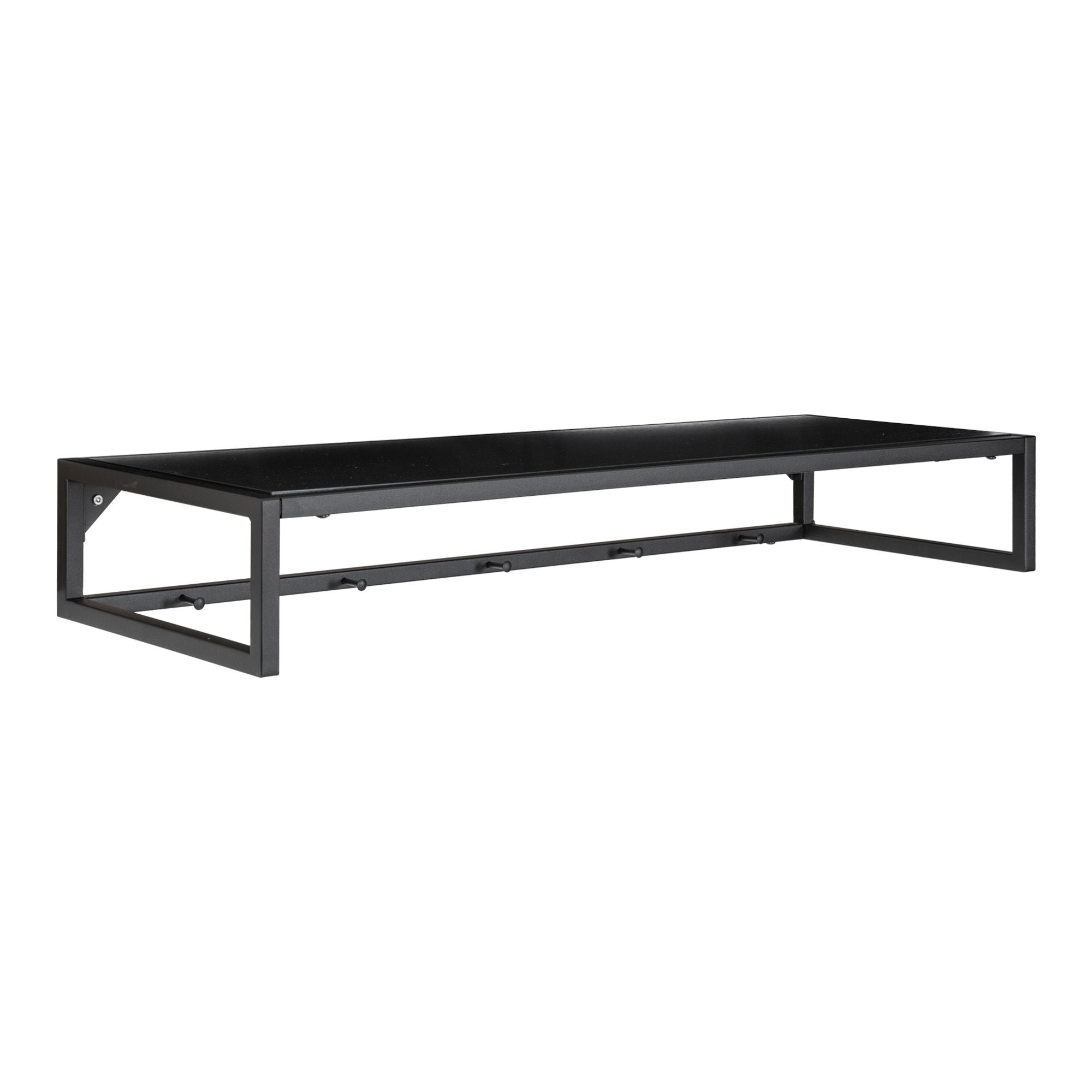 House Nordic Vita Hat Shelf, Black Shelf, Black Frame, 80x28 Cm