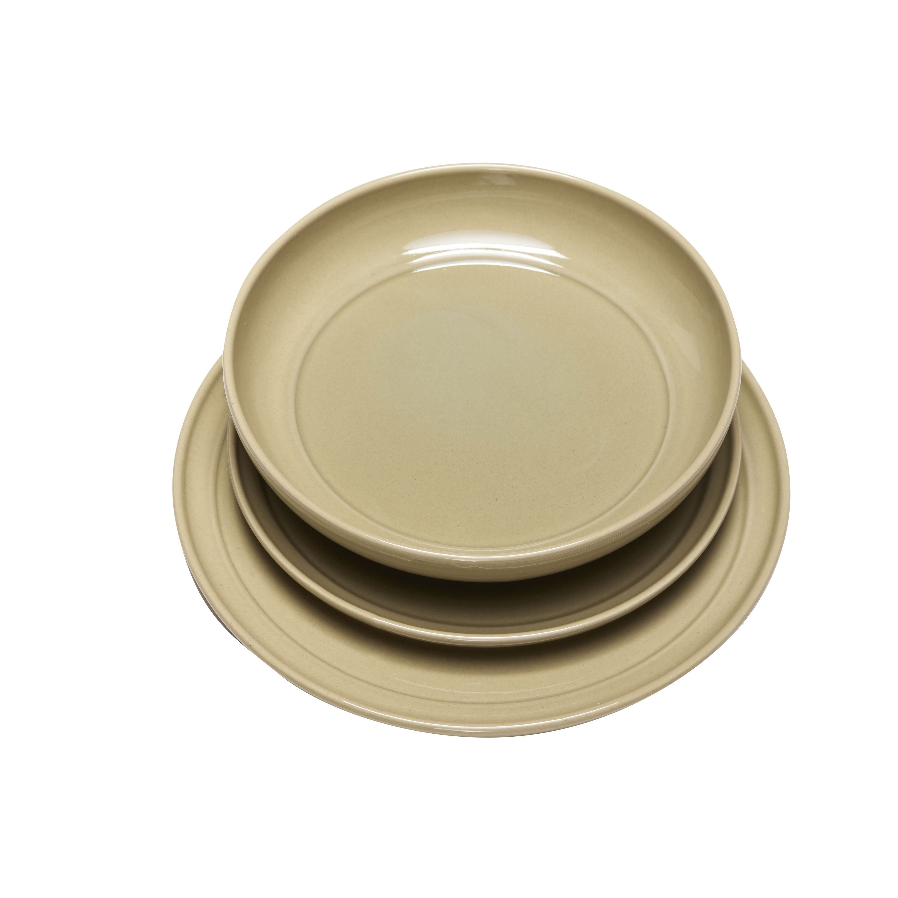 [product_category]-Hübsch Amare Dinner Plate, Brown-Hübsch-5712772129715-211713-HUB-2