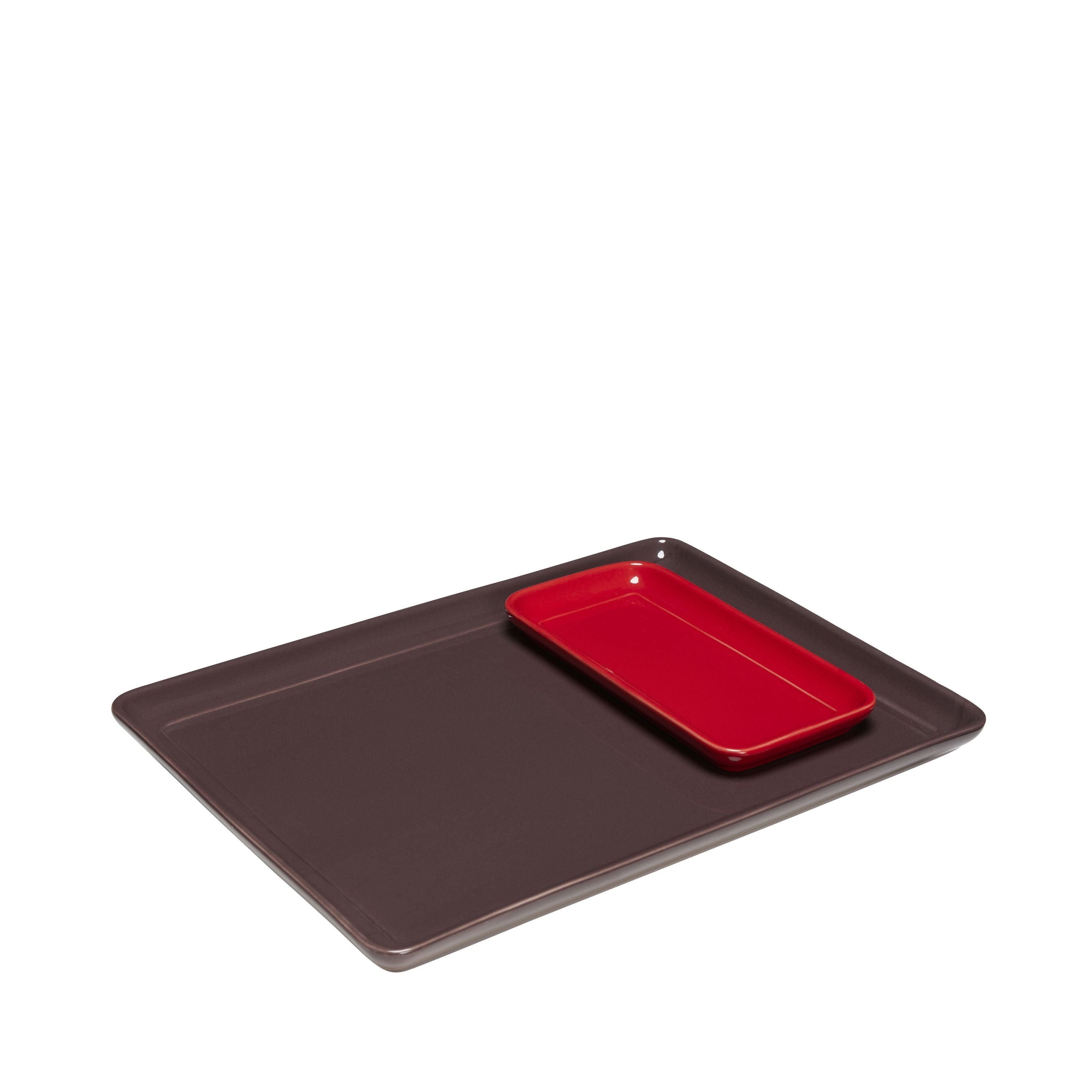 [product_category]-Hübsch Amare Tablett Set Of 2, Burgundy/Red-Hübsch-5712772129562-211708-HUB-2