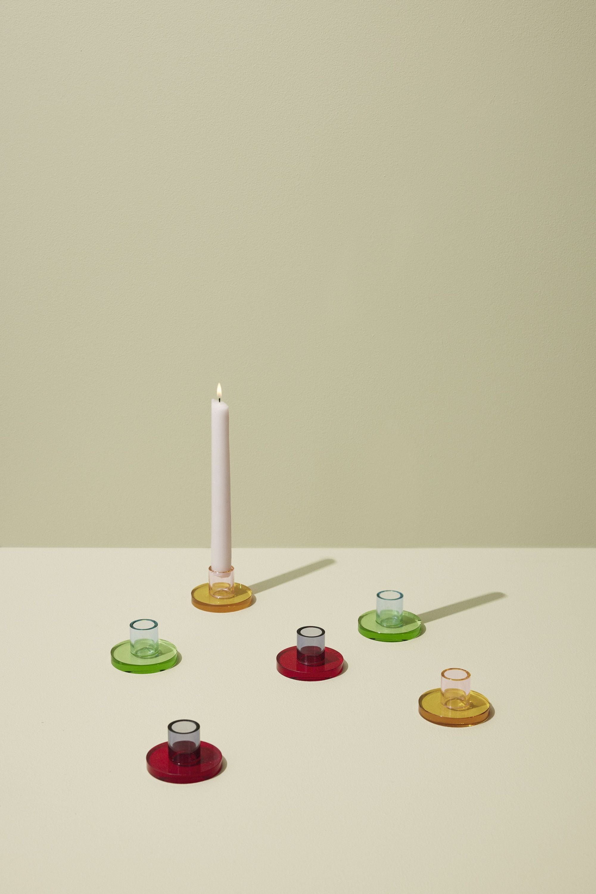 [product_category]-Hübsch Astra Candle Holder Small, Red/Violet-Hübsch-5712772129951-991701-HUB-11