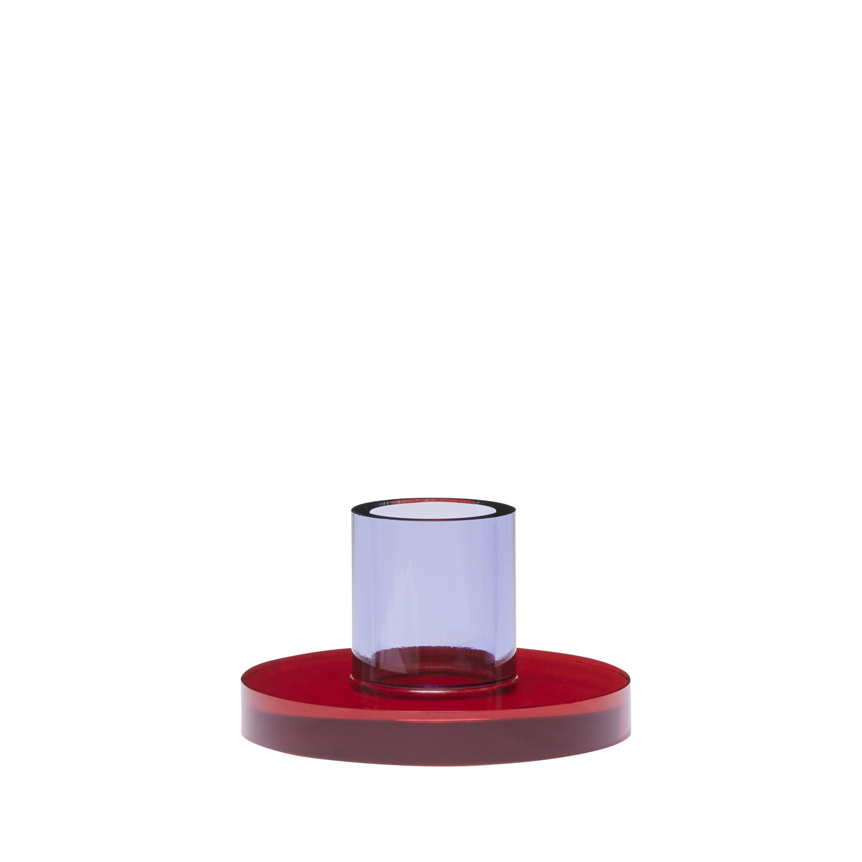 [product_category]-Hübsch Astra Candle Holder Small, Red/Violet-Hübsch-5712772129951-991701-HUB-13