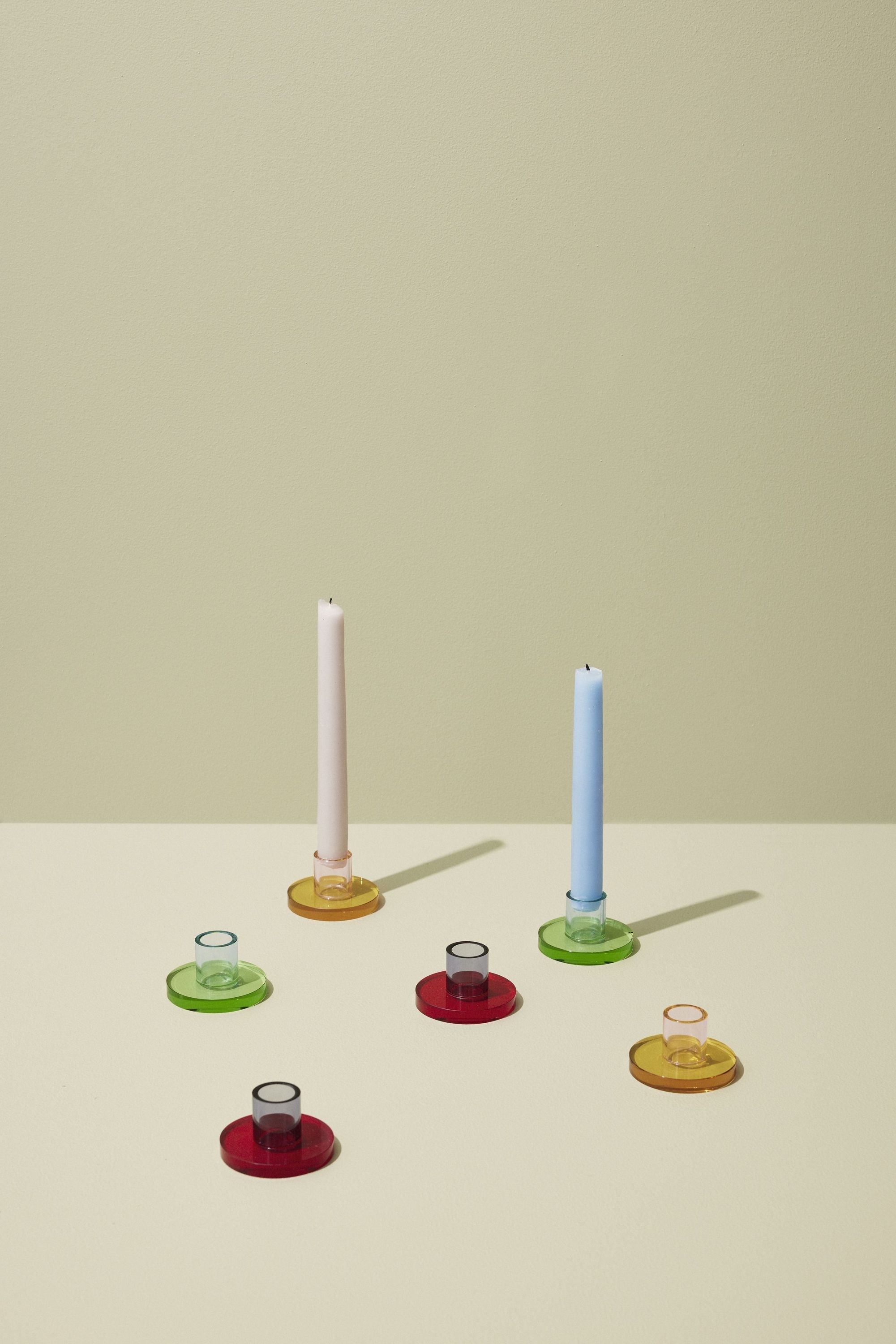[product_category]-Hübsch Astra Candle Holder Small, Red/Violet-Hübsch-5712772129951-991701-HUB-7