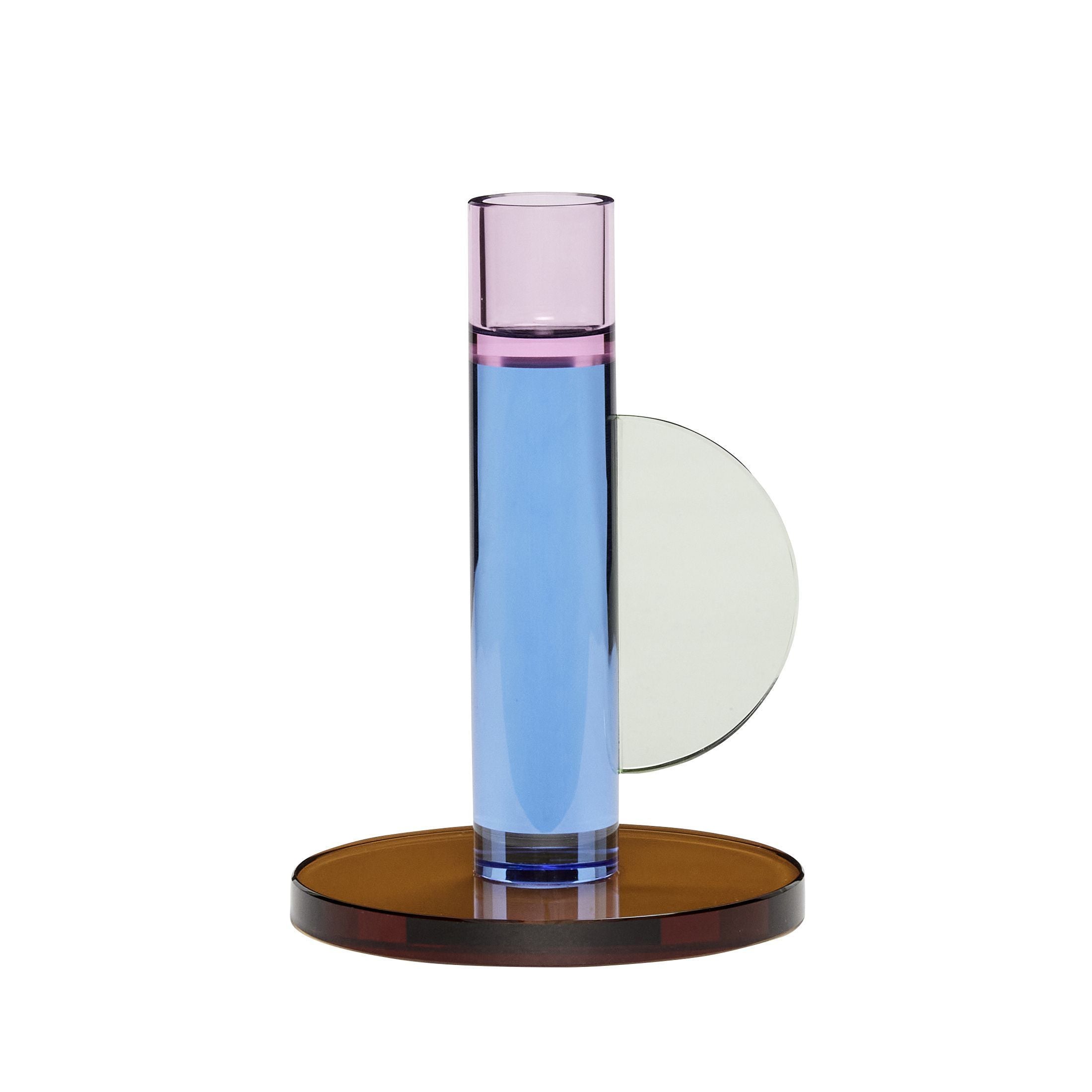 [product_category]-Hübsch Astro Candlestick, Pink/Blue/Brown-Hübsch-5712772117583-991417-HUB-1