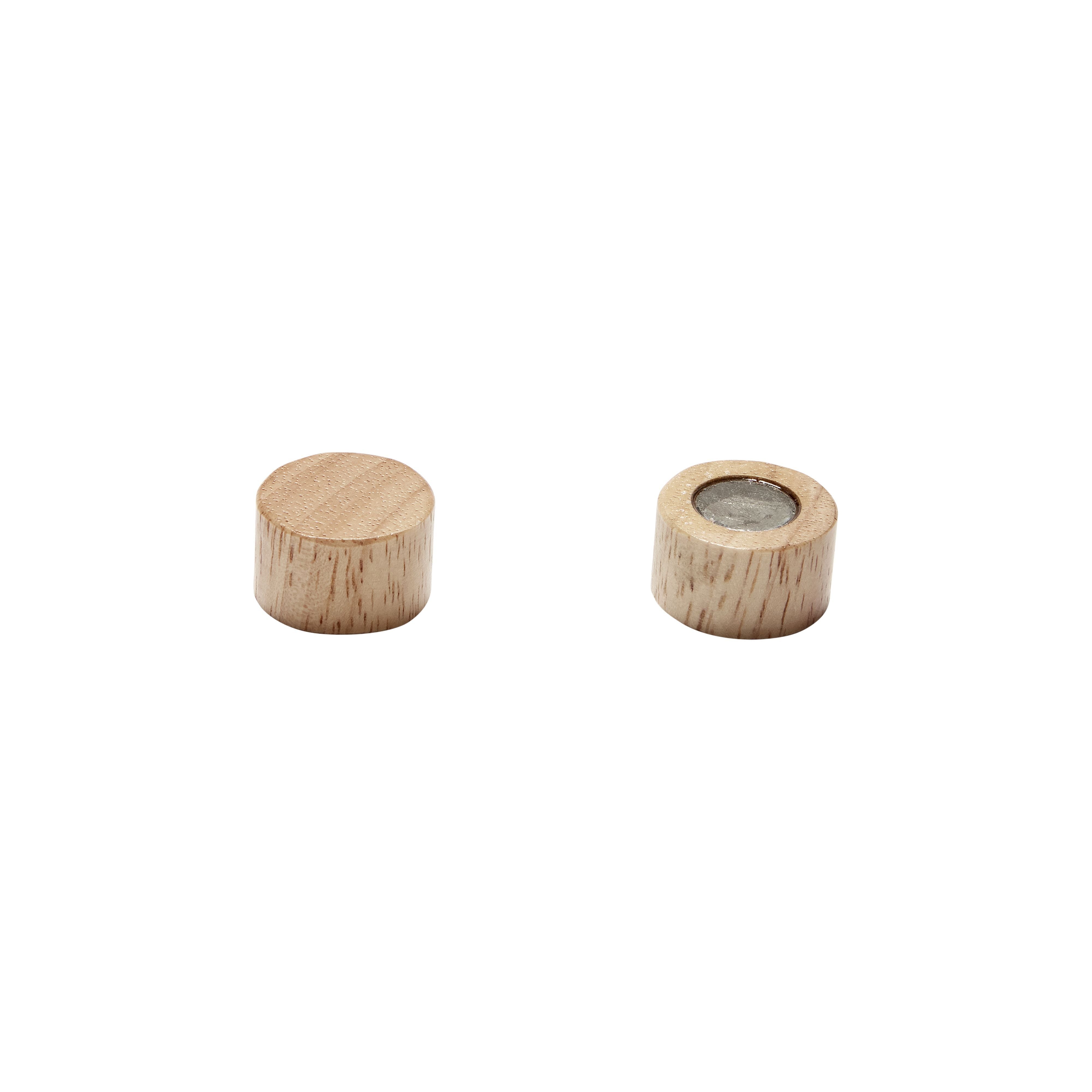 [product_category]-Hübsch Attract Magnets Round Rubber/Wood-Hübsch-5712772064016-940616-HUB-1