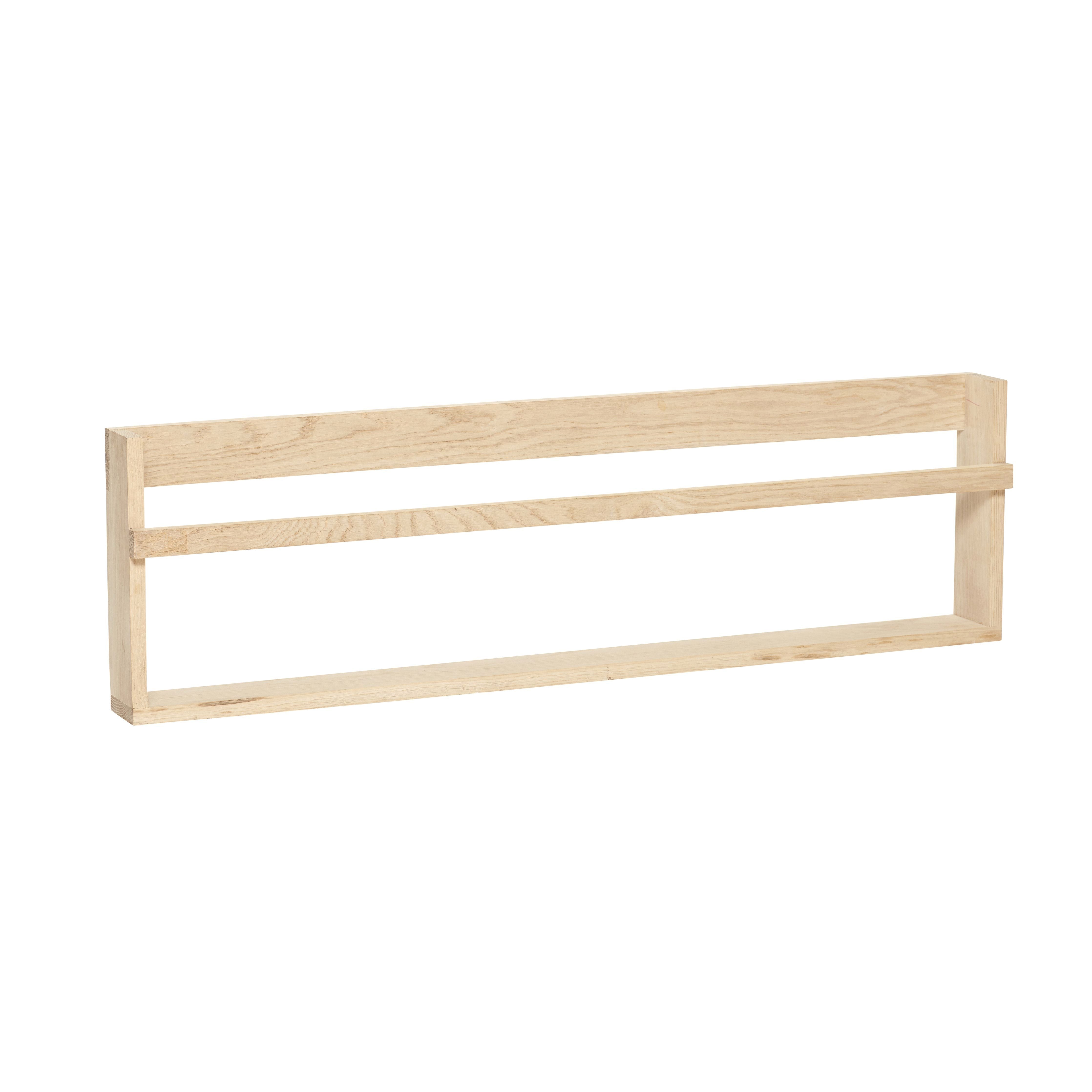 [product_category]-Hübsch Display Wall Shelf Oak Fsc Natural, 110x32 Cm-Hübsch-5712772105160-889024F-HUB-1