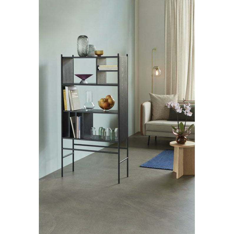 Hübsch Divide Shelf Unit, Negro