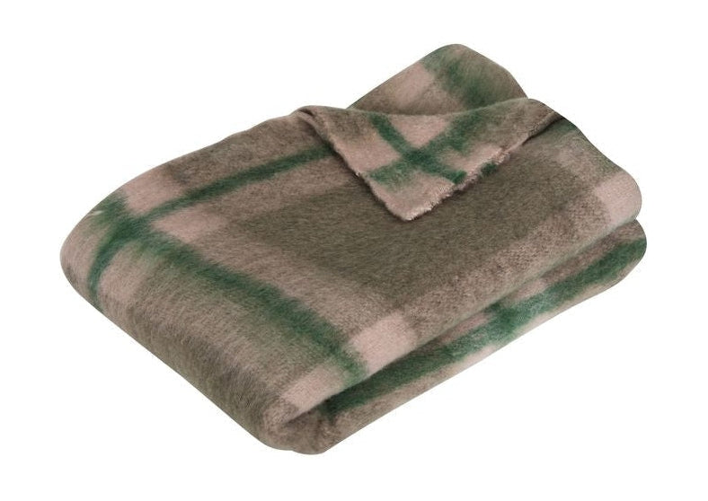 [product_category]-Hübsch Grid Throw, Green/Old Pink-Hübsch-5712772126745-371604-HUB-1