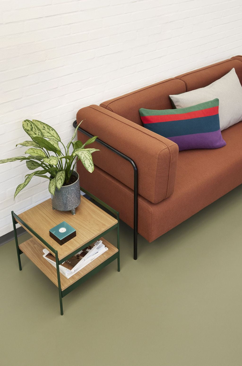 [product_category]-Hübsch Jaunty Side Table, Green/Natural Colors-Hübsch-5712772127346-021616-HUB-7