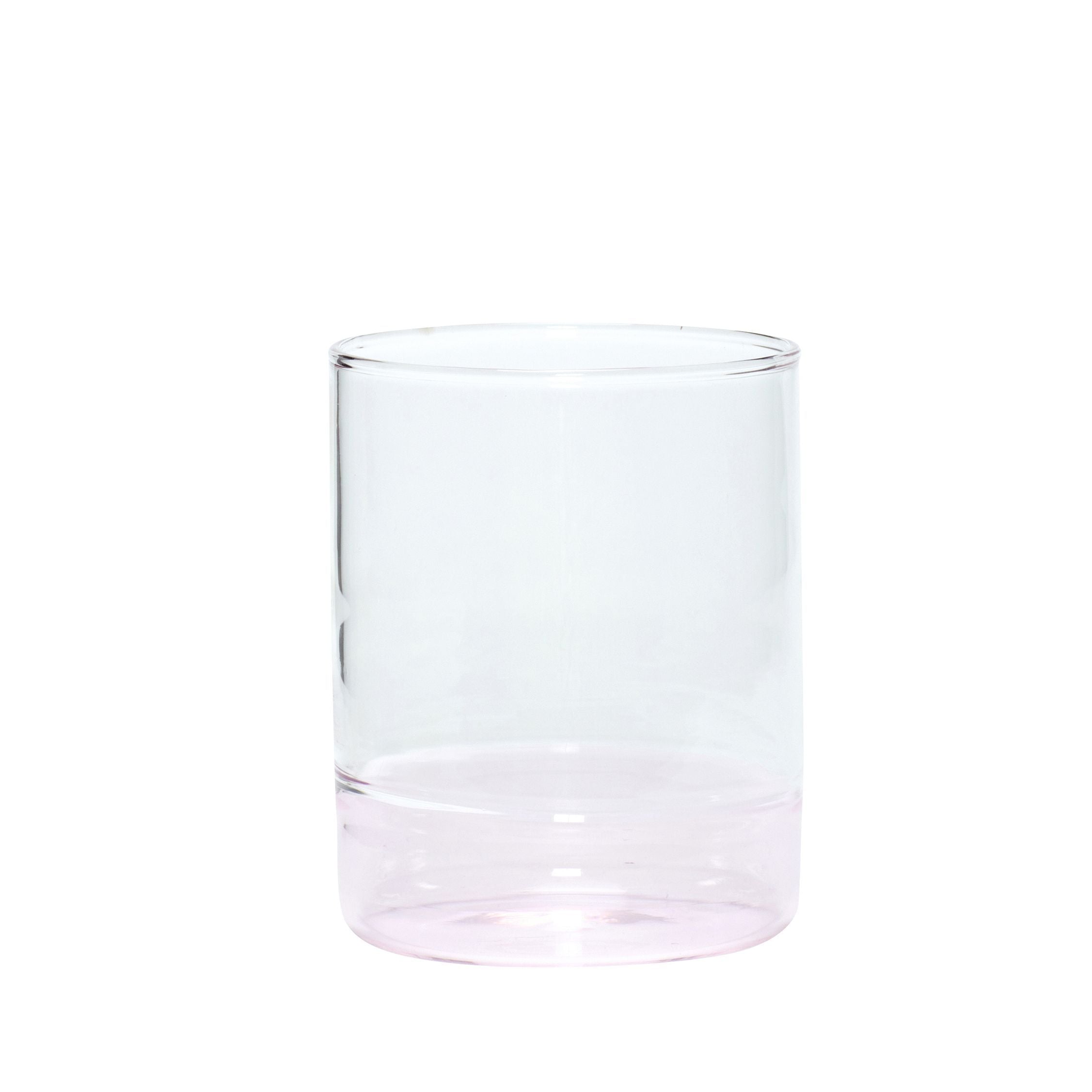 [product_category]-Hübsch Kiosk Drinking Glass Glass Clear/Pink-Hübsch-5712772118900-661401-HUB-1