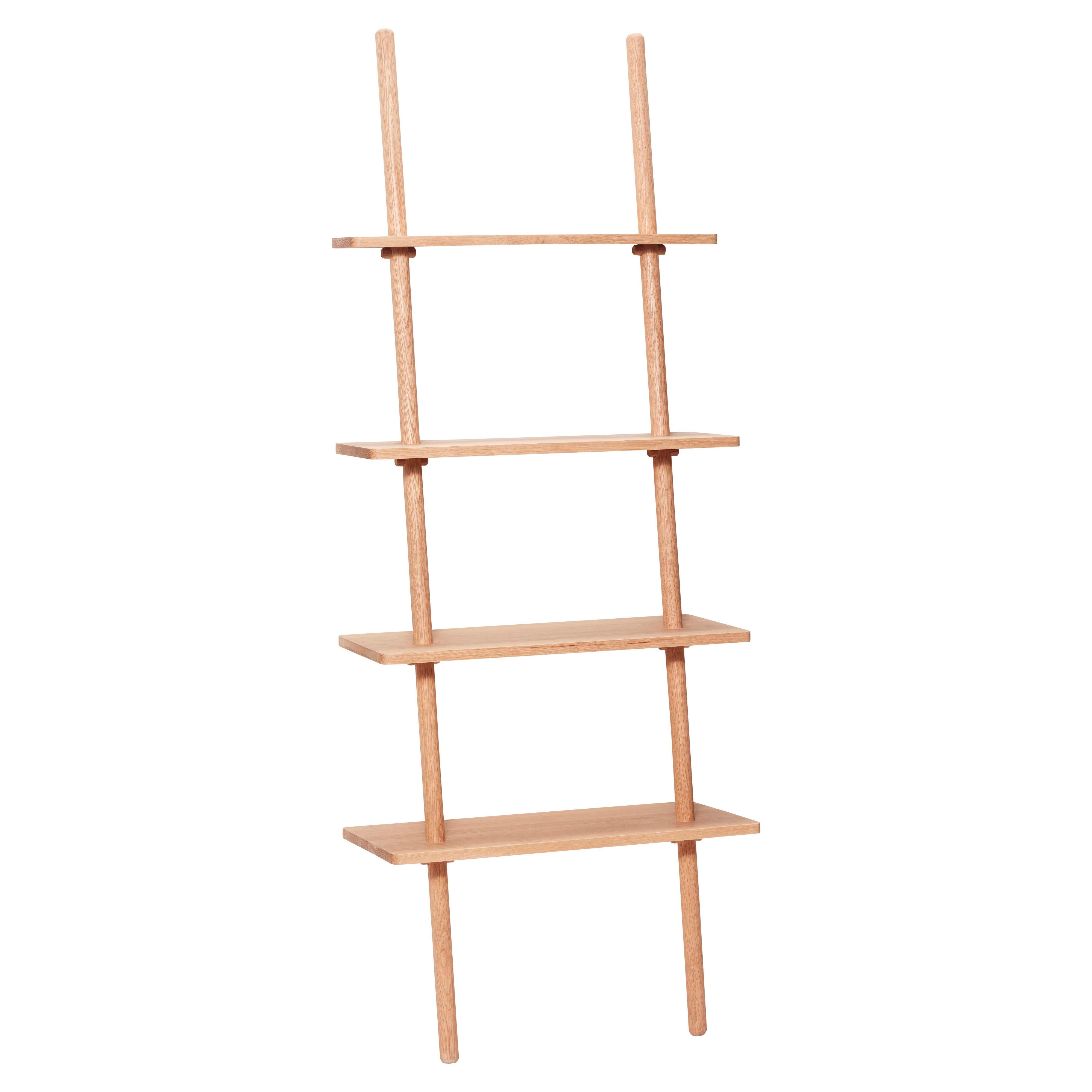 [product_category]-Hübsch Lean Display Ladder Shelf Natural-Hübsch-5712772106549-880410F-HUB-1