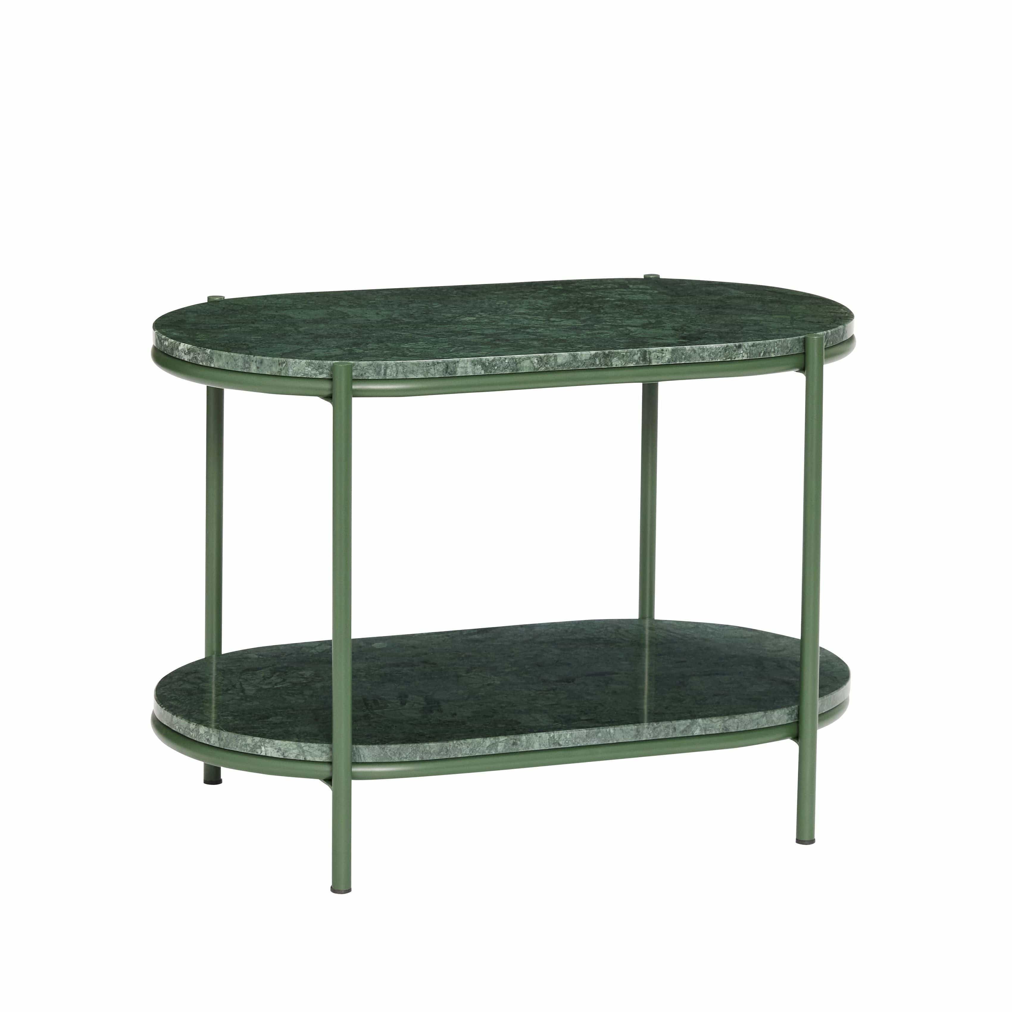 Hübsch Nusa Table Metal/Marble Green