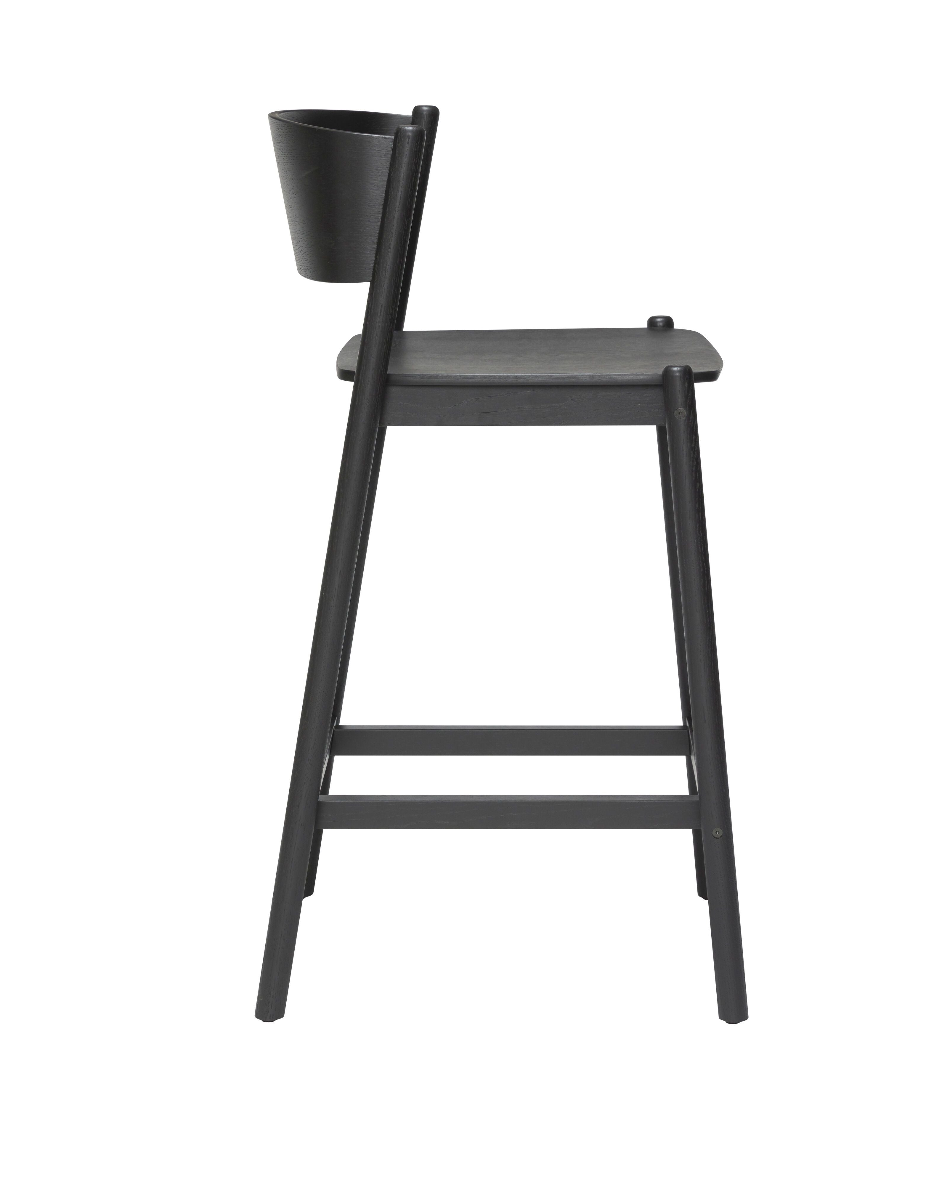 [product_category]-Hübsch Oblique Bar Stool, Black-Hübsch-5712772128480-331608-HUB-2