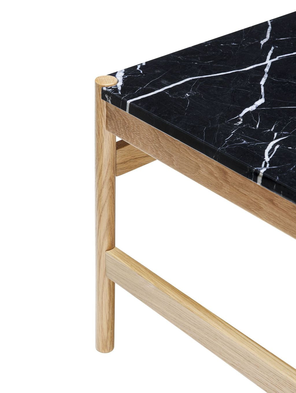 Hübsch Raw Coffee Table Oak/Marble