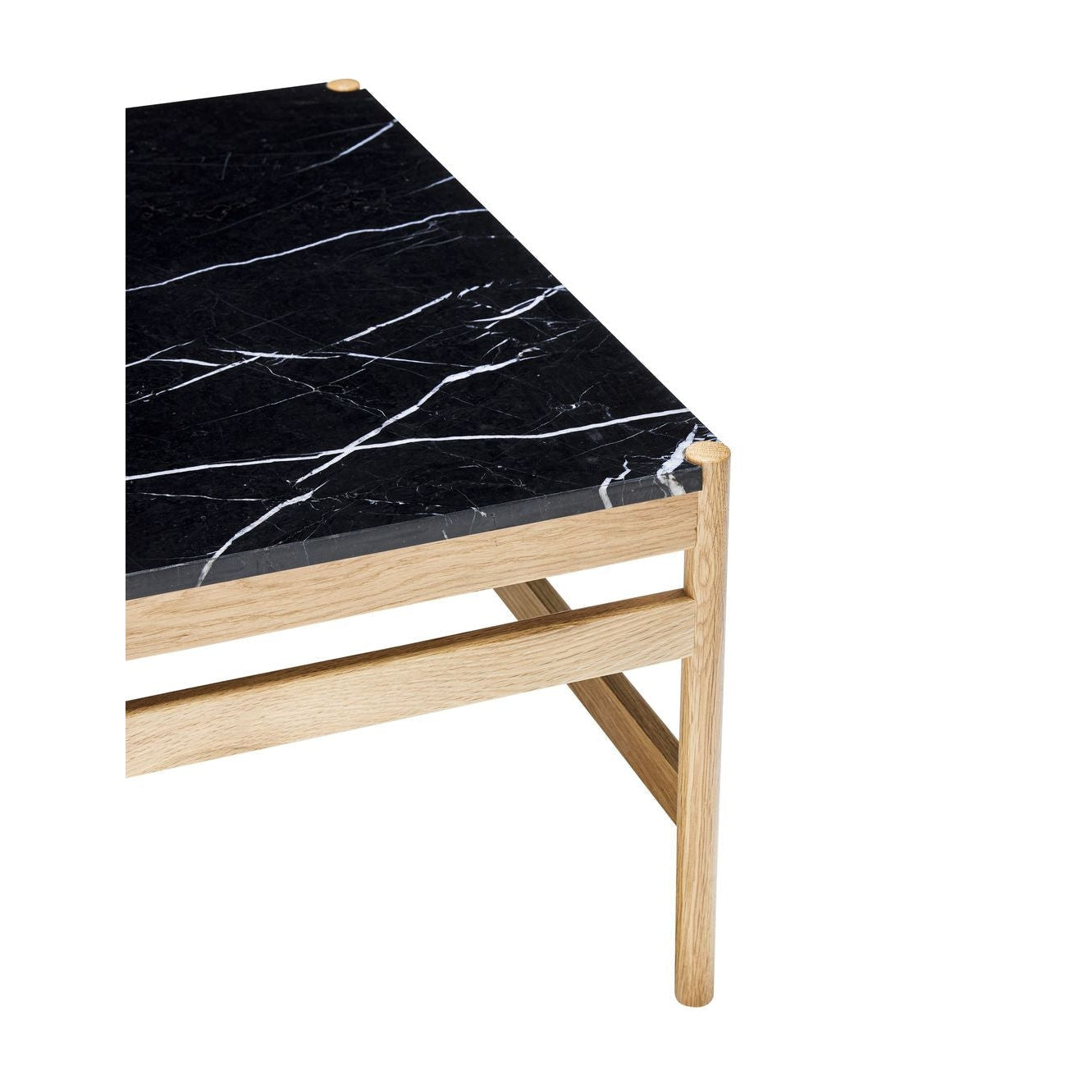 Hübsch Raw Side Table Oak/Marble