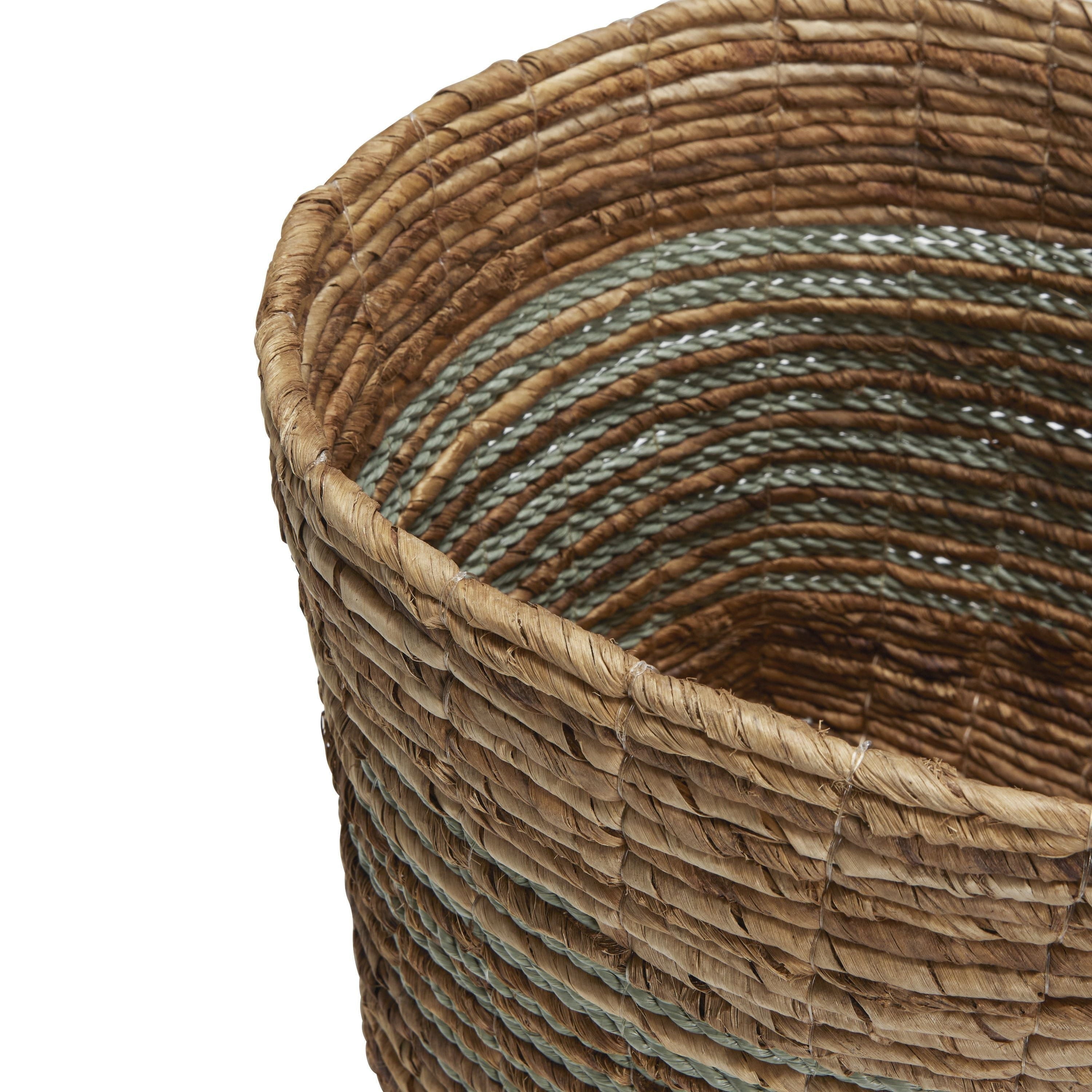 [product_category]-Hübsch Reveal Basket Mint/Natural Set Of 2-Hübsch-5712772130674-171703-HUB-12