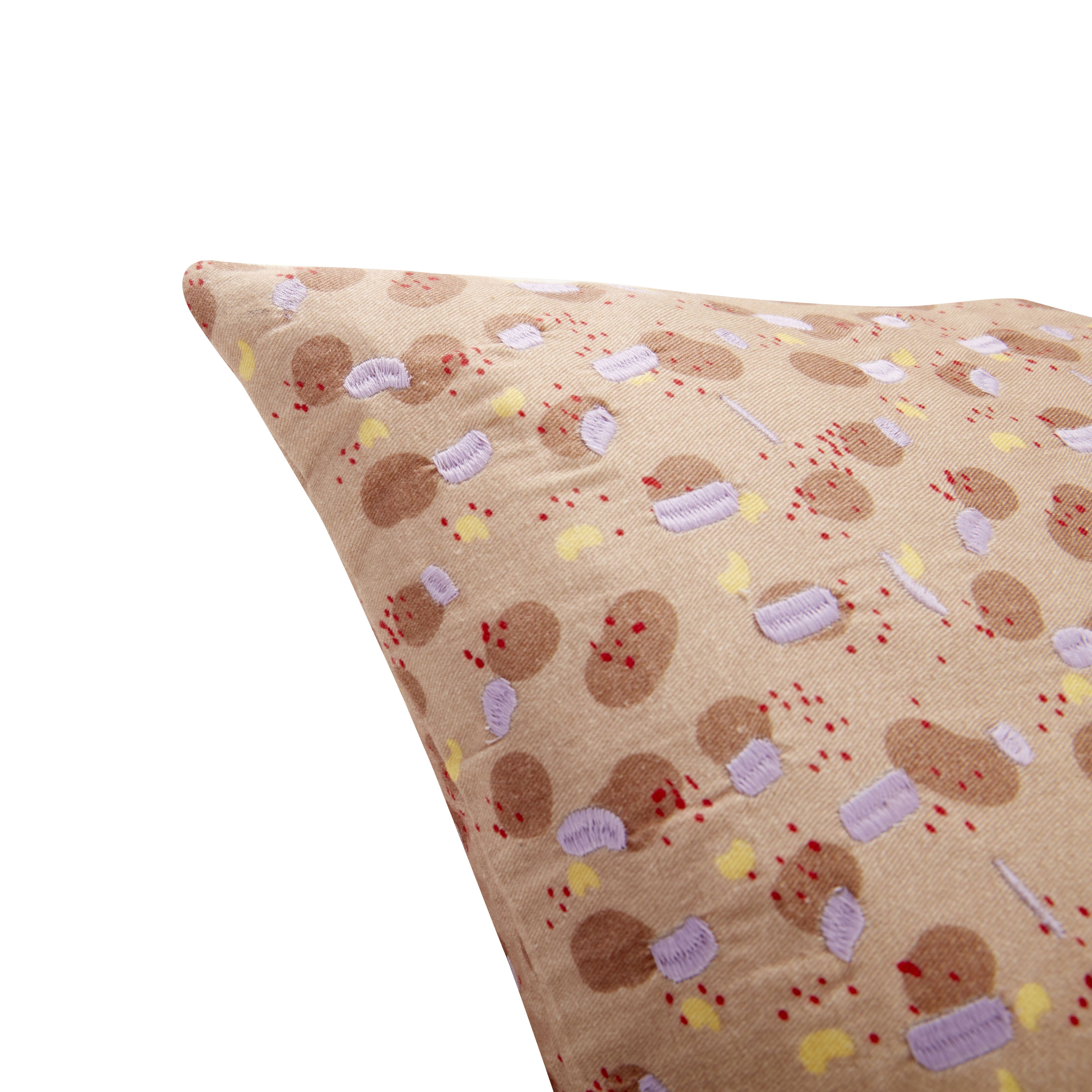 [product_category]-Hübsch Speckle Cushion M Filling Beige/Brown/Purple/Yellow-Hübsch-5712772104149-701202-HUB-2