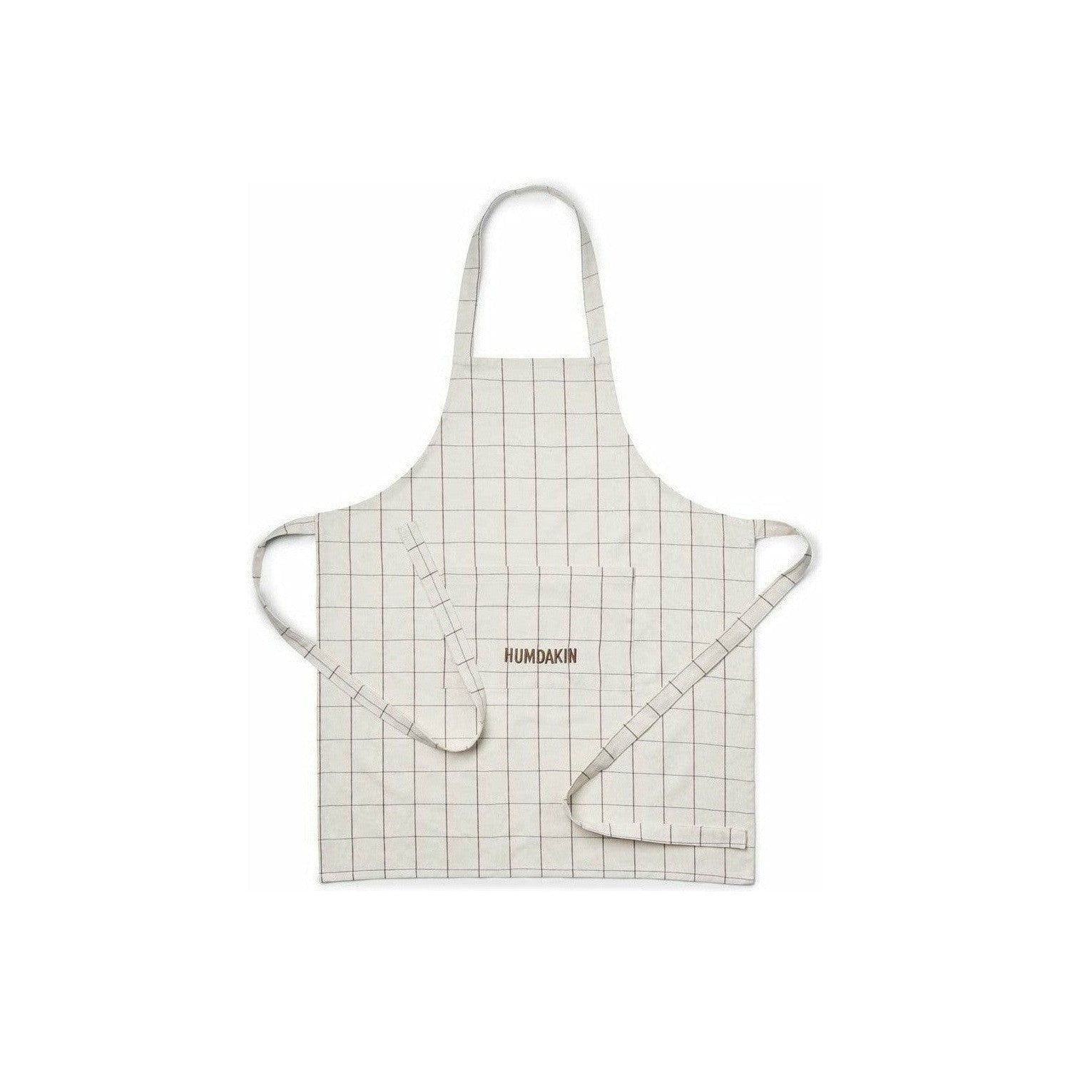 [product_category]-Humdakin Check Apron, Shell/Brown Sugar-Humdakin-5713391011443-318-101-HUM-1