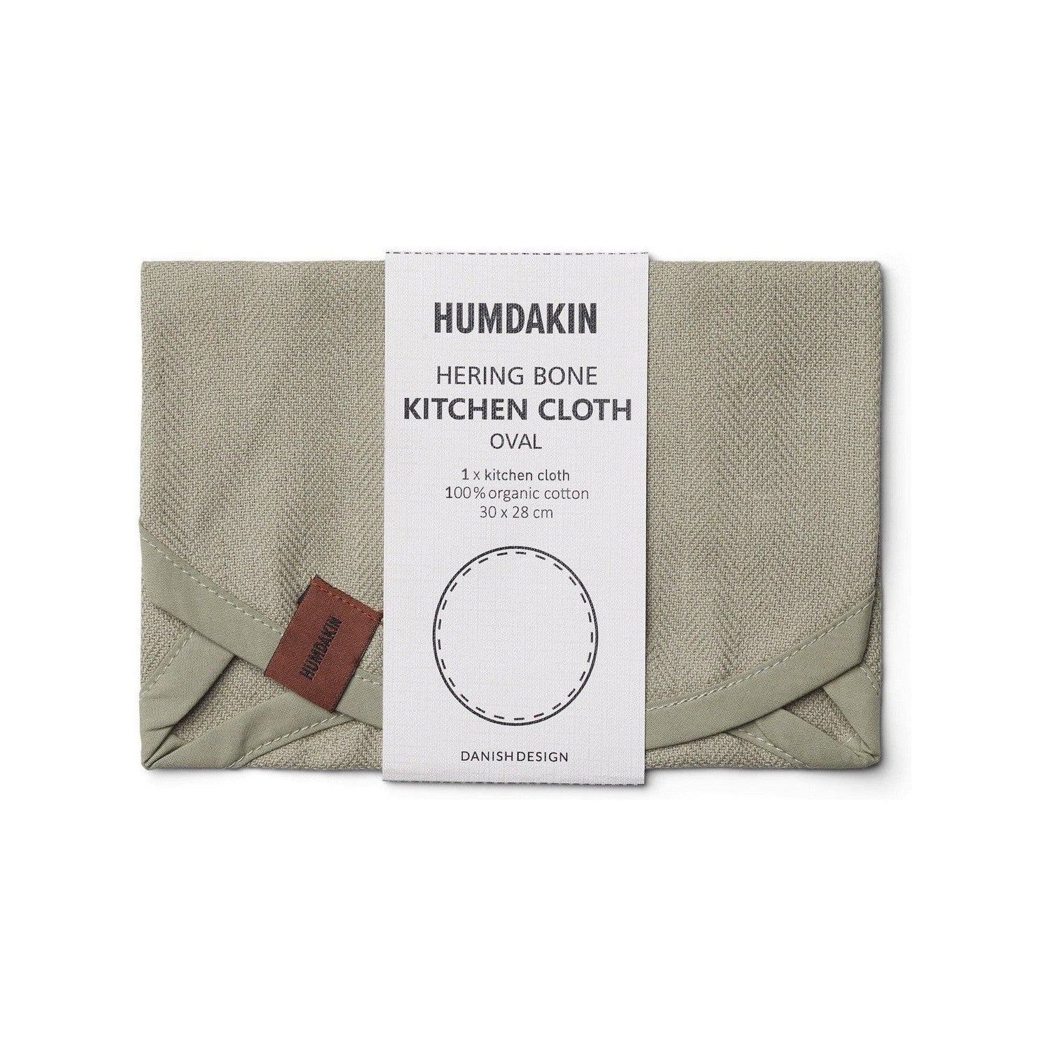 [product_category]-Humdakin Herring Bone Oval Dishcloth, Oak-Humdakin-5713391008931-272-OAK-HUM-1