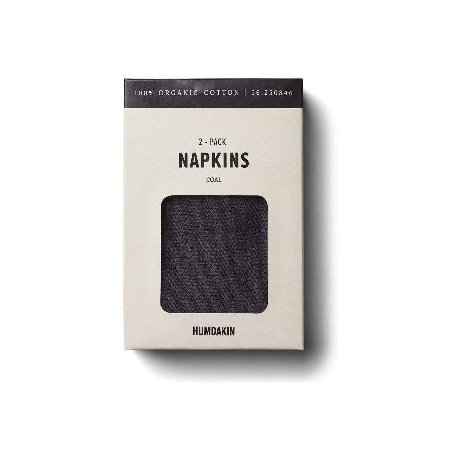 Humdakin Napkins Coal, 2 pièces